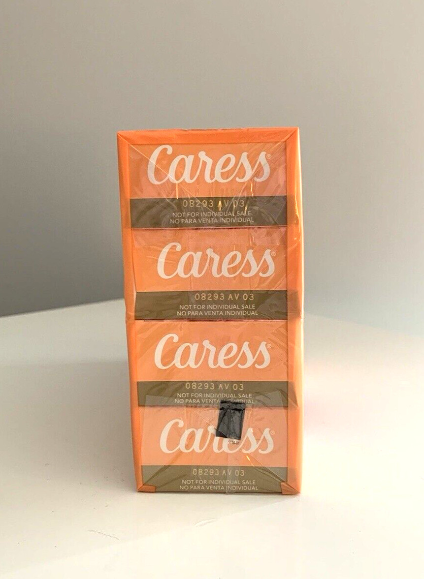 Caress Daily Silk Beauty Bar Soap White Peach & Orange Blossom 8 Bars Total