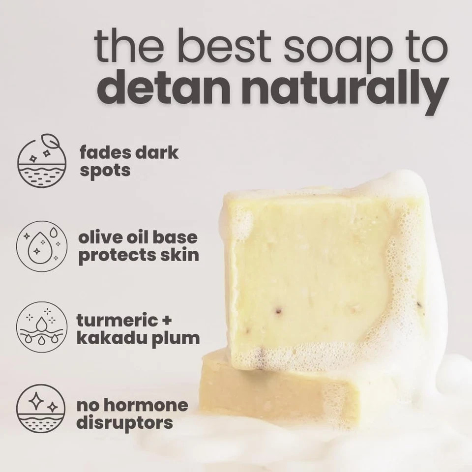 Tuco Kids Bye Dull Skin Soap 2x60g | Turmeric | Gentle, Paraben-Free Ages 2-15