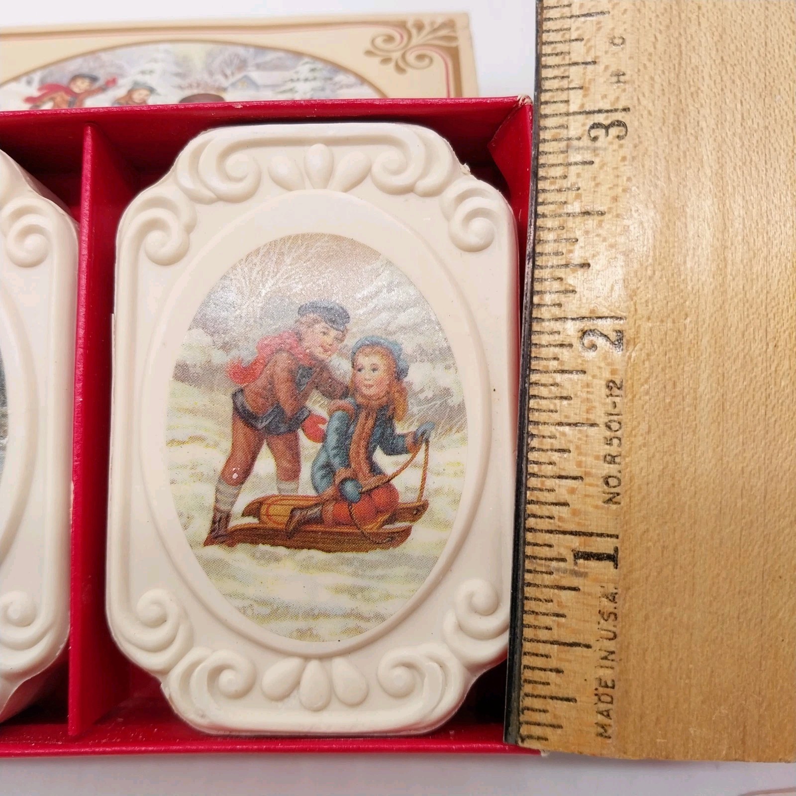 Lot Of 2 Packs AVON 3 Oz Winter Frolics Decorative Fragranced Bars Of Soap Vtg