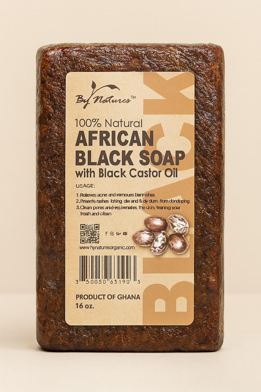 african black soap bar with black Castrol oil 16 oz producto of Ghana by natures