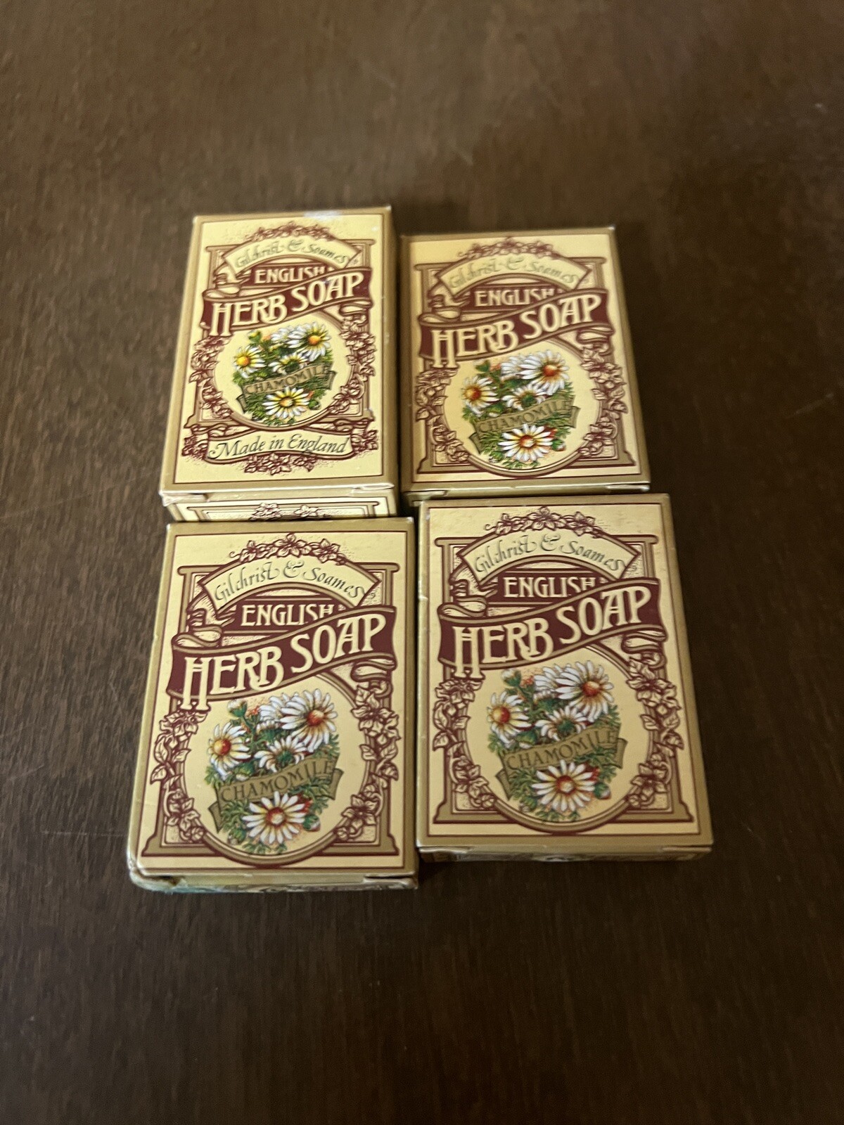 Gilchrist & Soames English Herb Soap Chamomile Bar Travel Size Lot Of 4 0.9oz