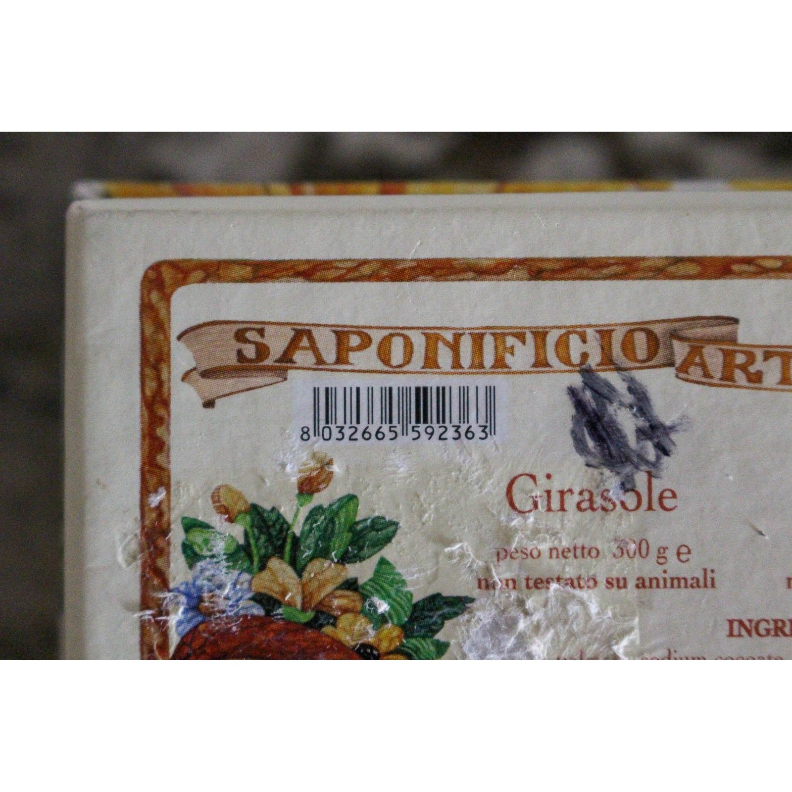 Saponificio Artigianale Fiorentino Soap 10.5 oz Sunflower Handmade in Italy