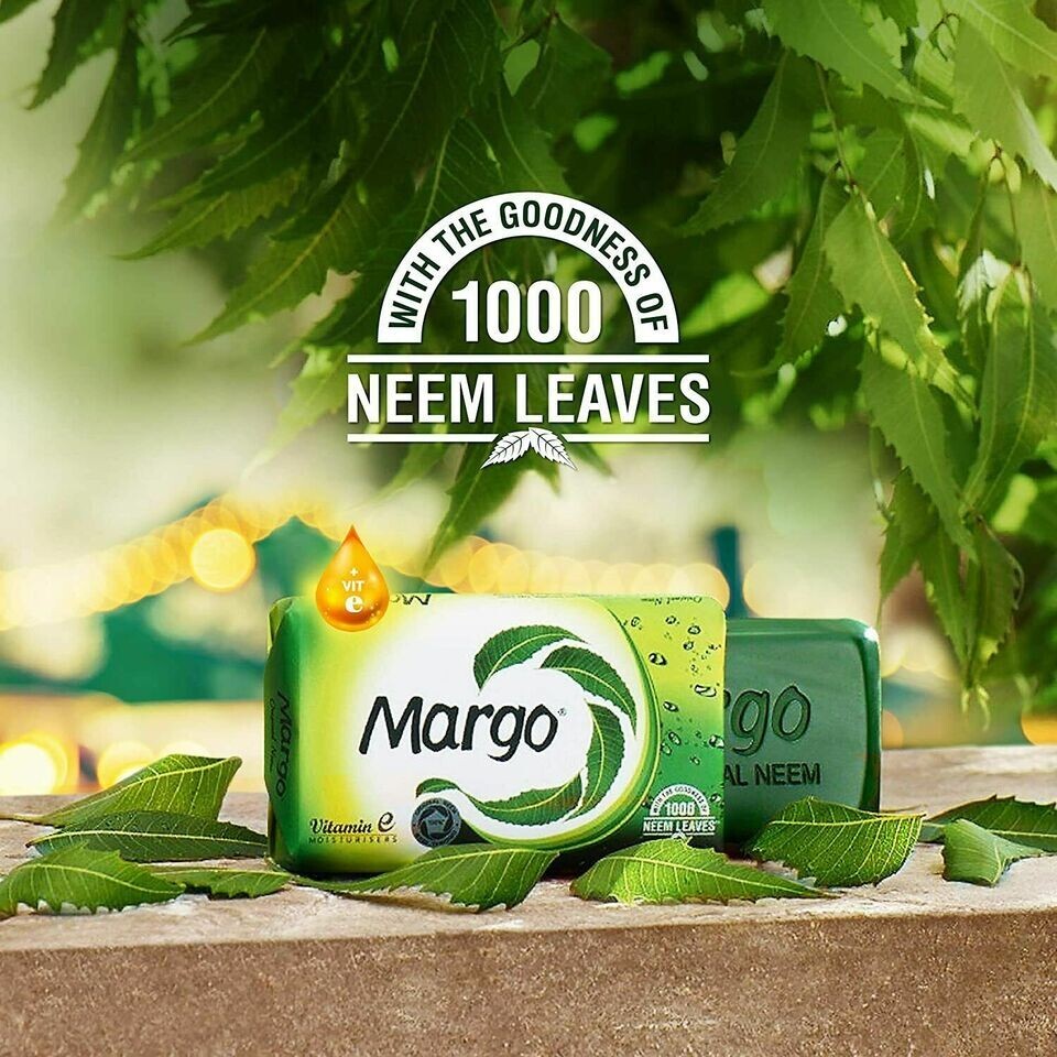 Margo Original Neem Soap With Goodness of Neem Leaves Infused Vitamin E- Pack 8