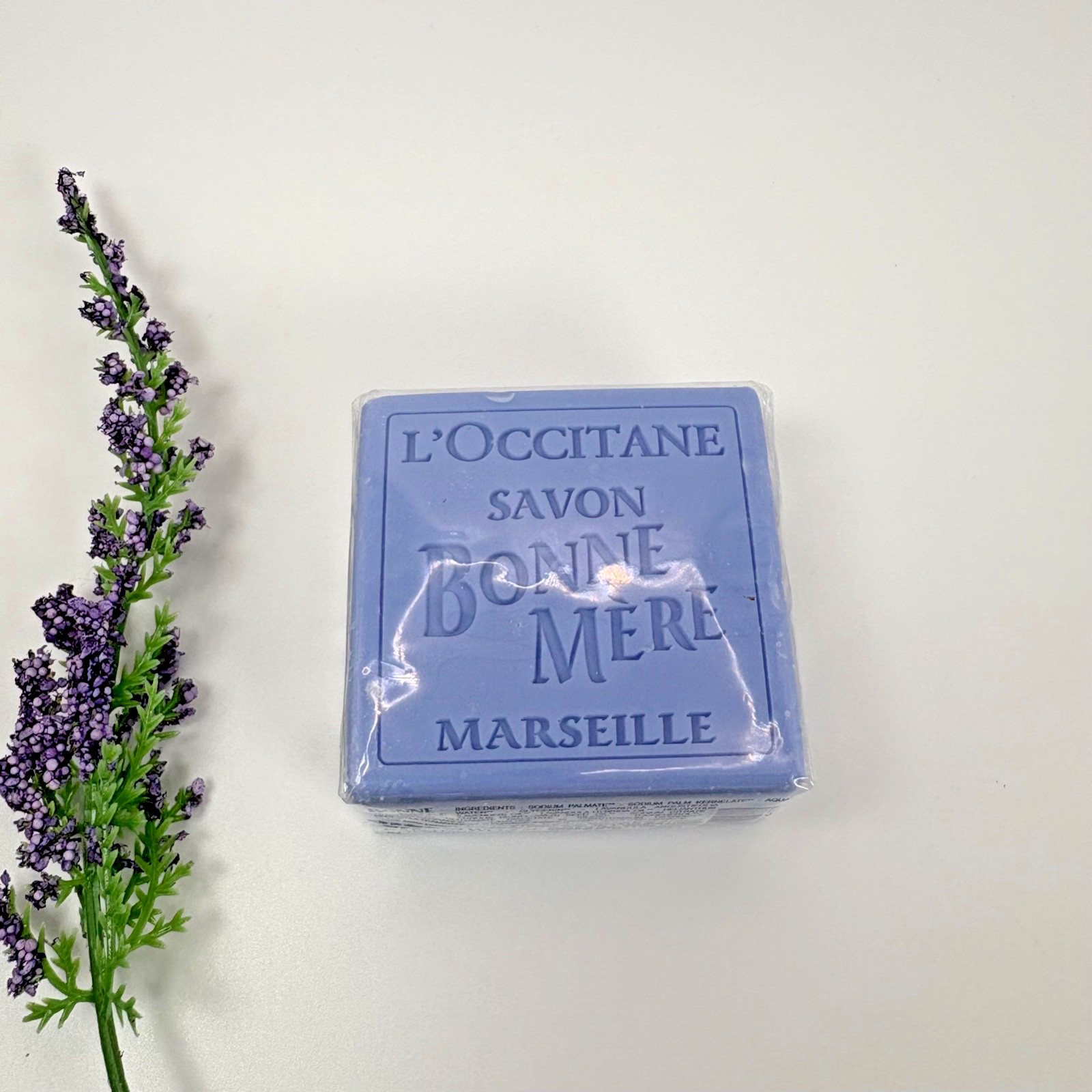 L’Occitane Savon Bonne Mere Marseille Purple Lavender SOAP 3.5 oz. 100g SEALED