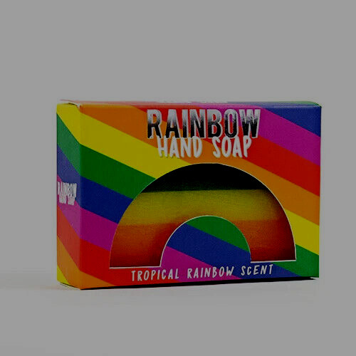 New In Box Beautiful RAINBOW Hand Soap Tropical Rainbow Scent Sealed