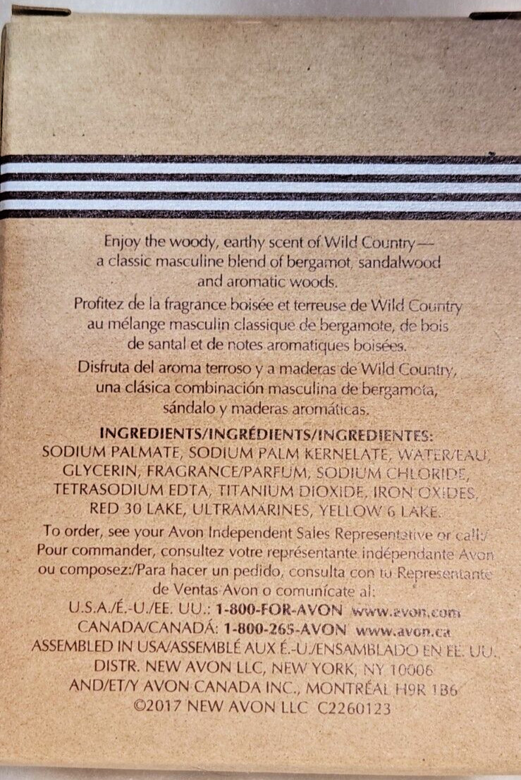 Avon WILD COUNTRY Soap on a Rope 5 oz.