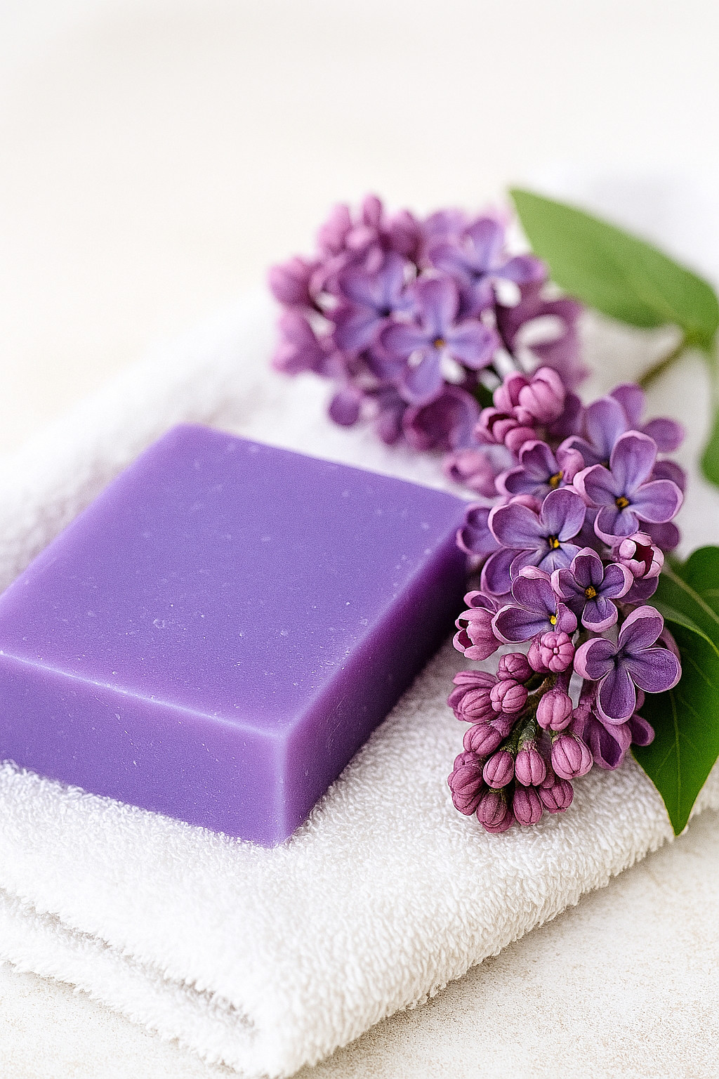 Homemade, All Natural, Peaceful Forest Purple Handmade Lilac Meadow Bar Soap