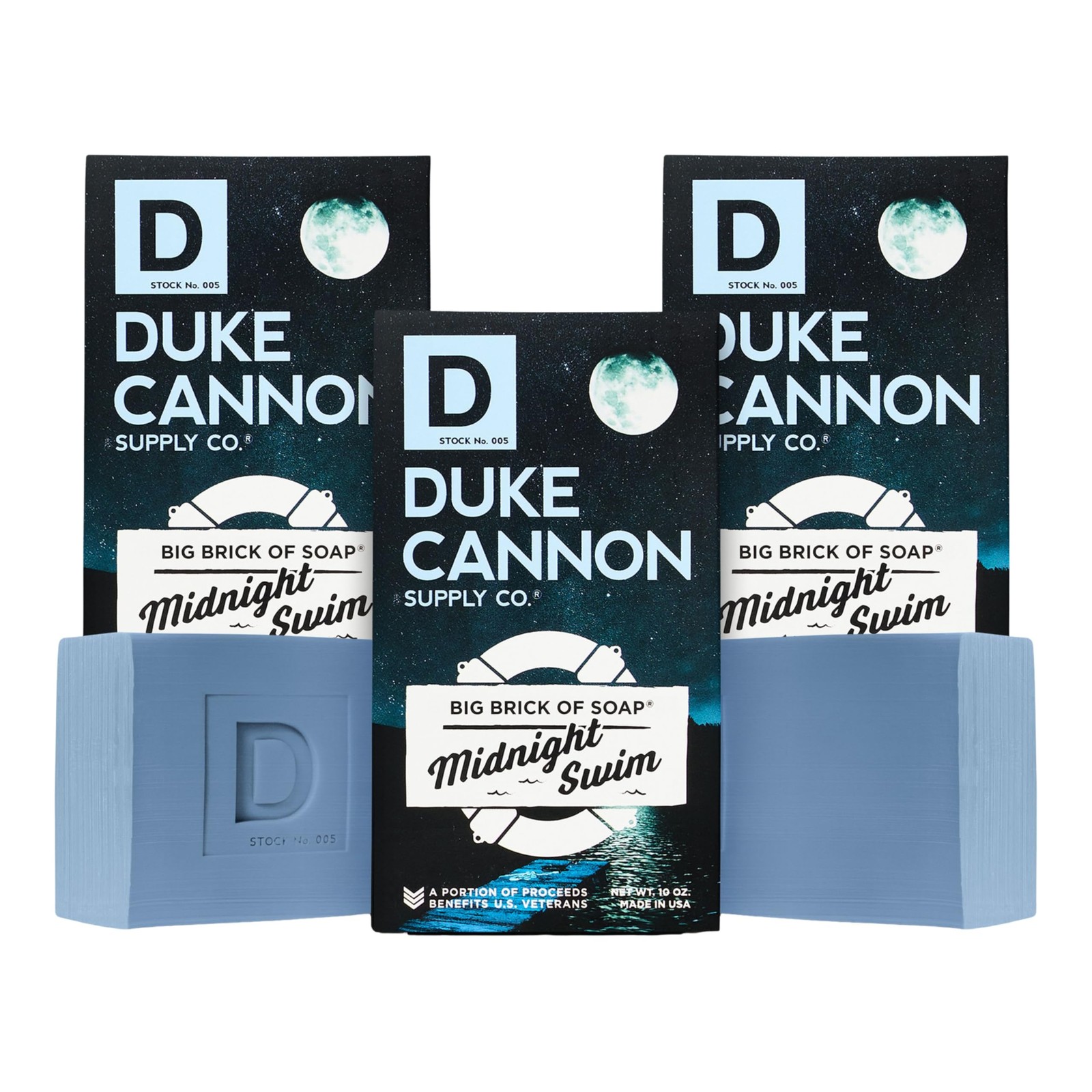 Duke Cannon Supply Co. Big Brick of Soap for Men – Midnight Swim Fresh Water …