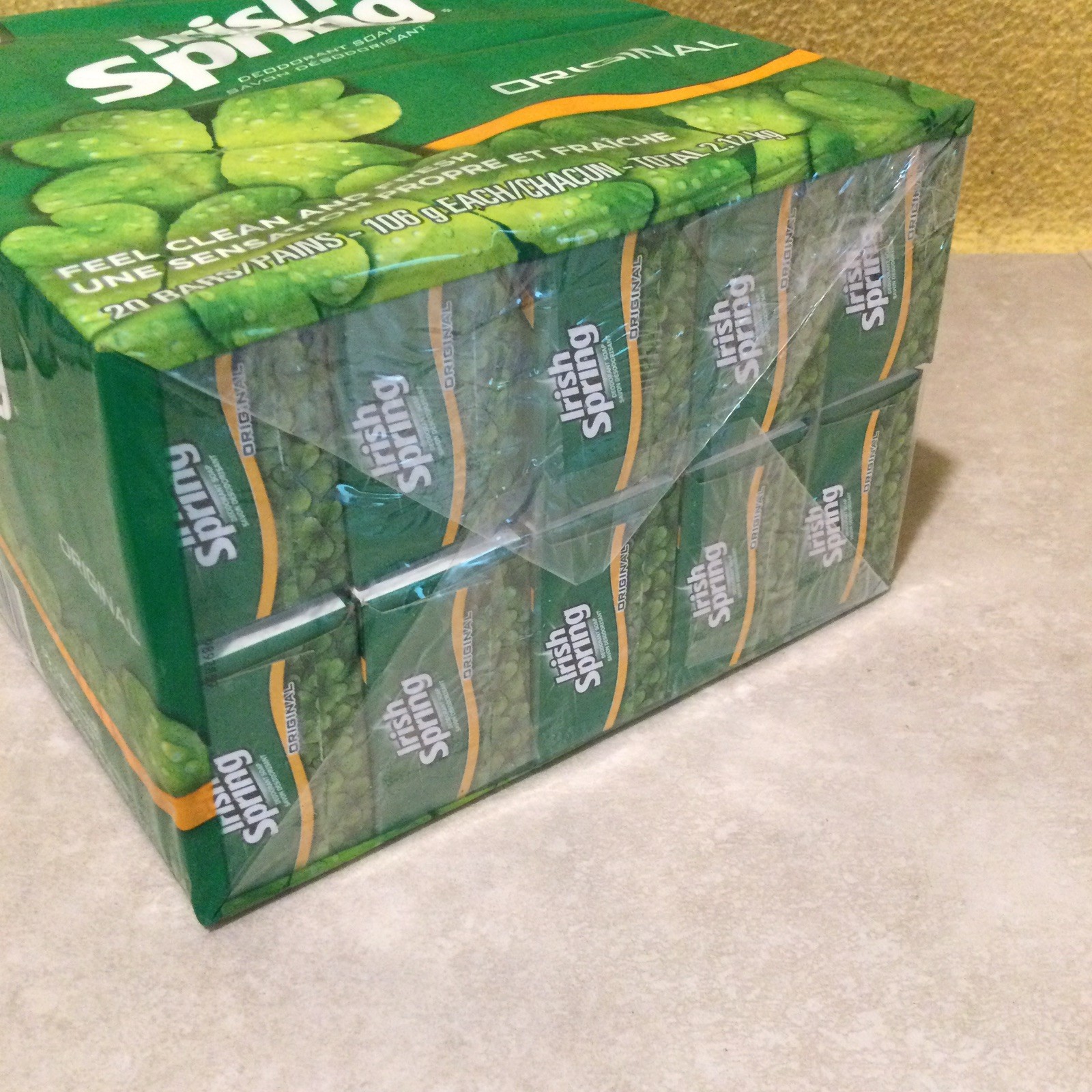 Irish Spring Deodorant Soap Original Bar Soap (Pack of 30) BRAND NEW SEALED