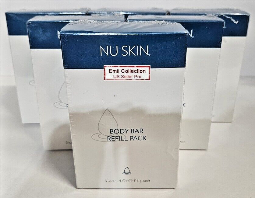Nu Skin Nuskin Body Bar Refill Pack Soap Free 4 oz (5 Bars) Box Sealed Bundle