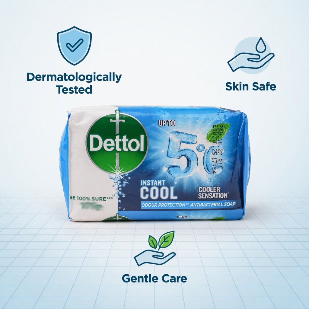 Dettol Antibacterial Cooling Soap 110g | Buy 2 Get 1 Free | Fresh Body Care