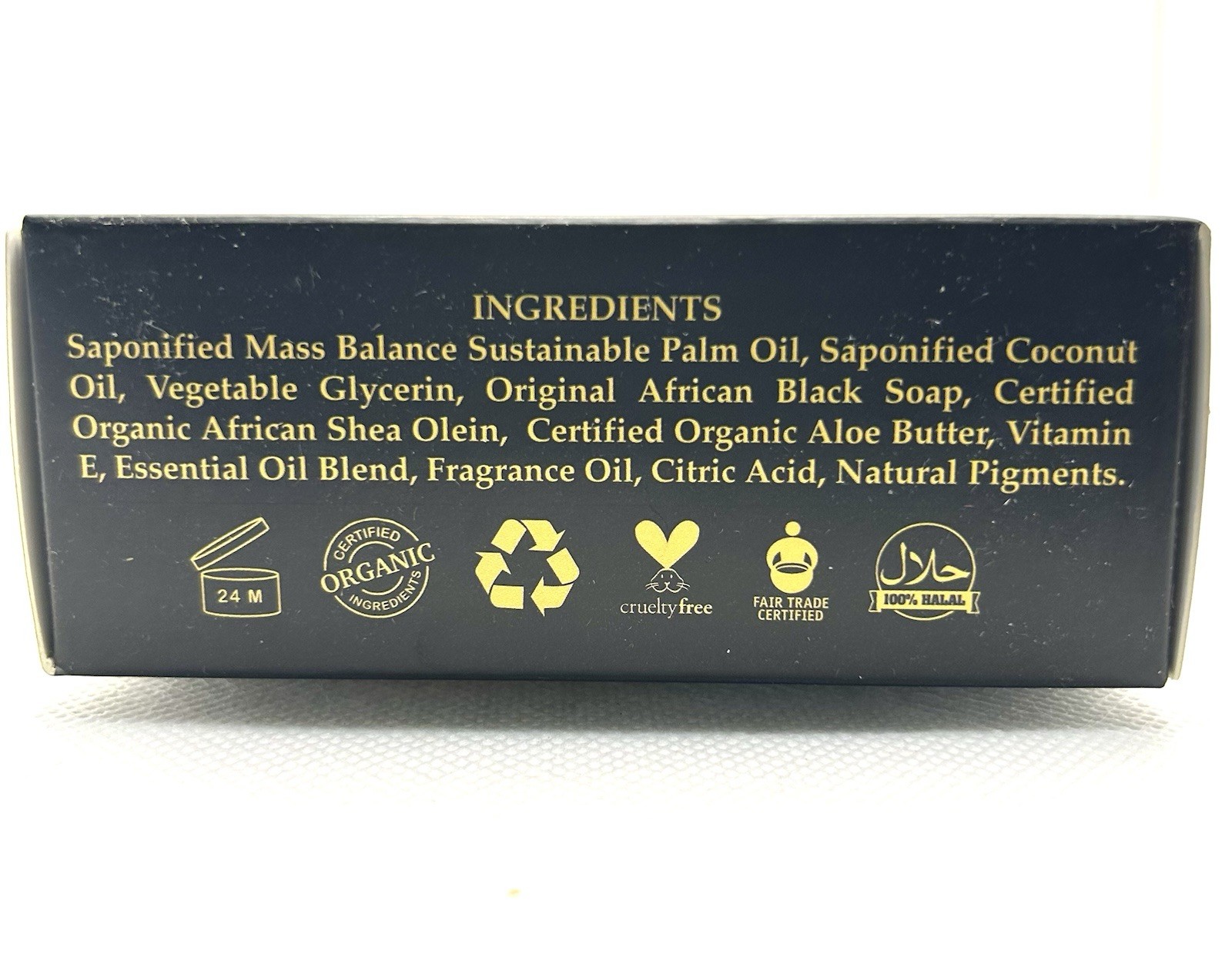1 Pack Shea Olein African Black Soap 5oz