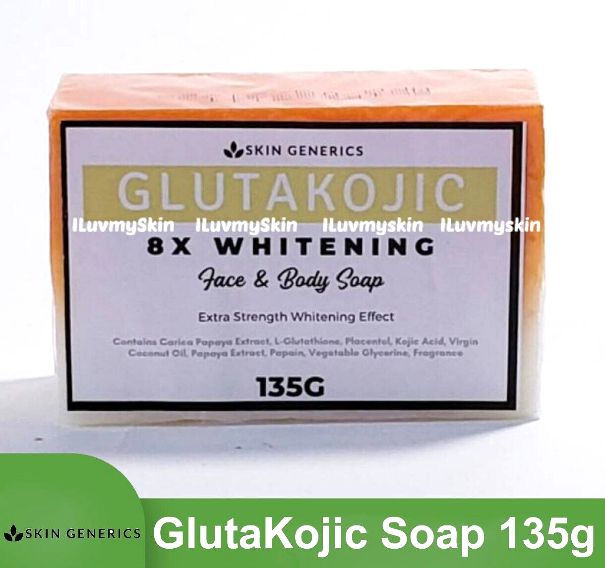 Skin Generics GLUTAKOJIC 8x Whitening Face & Body Soap 135g (1 Bar ONLY)