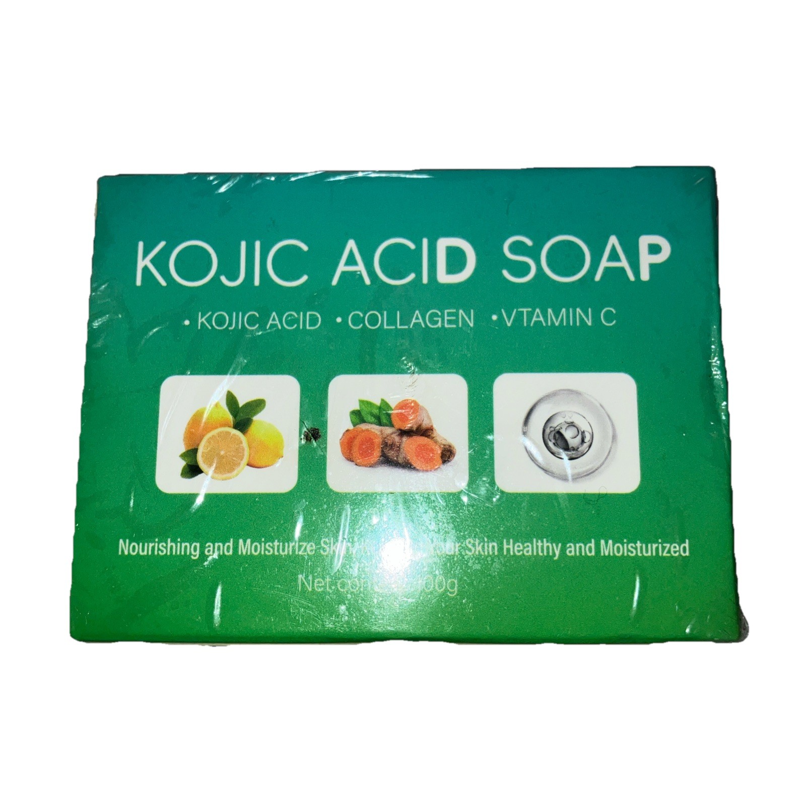 Kojic Acid BRIGHTENING Soap Bars Turmeric Vitamin C & Collagen 100g EXP. 10/2027