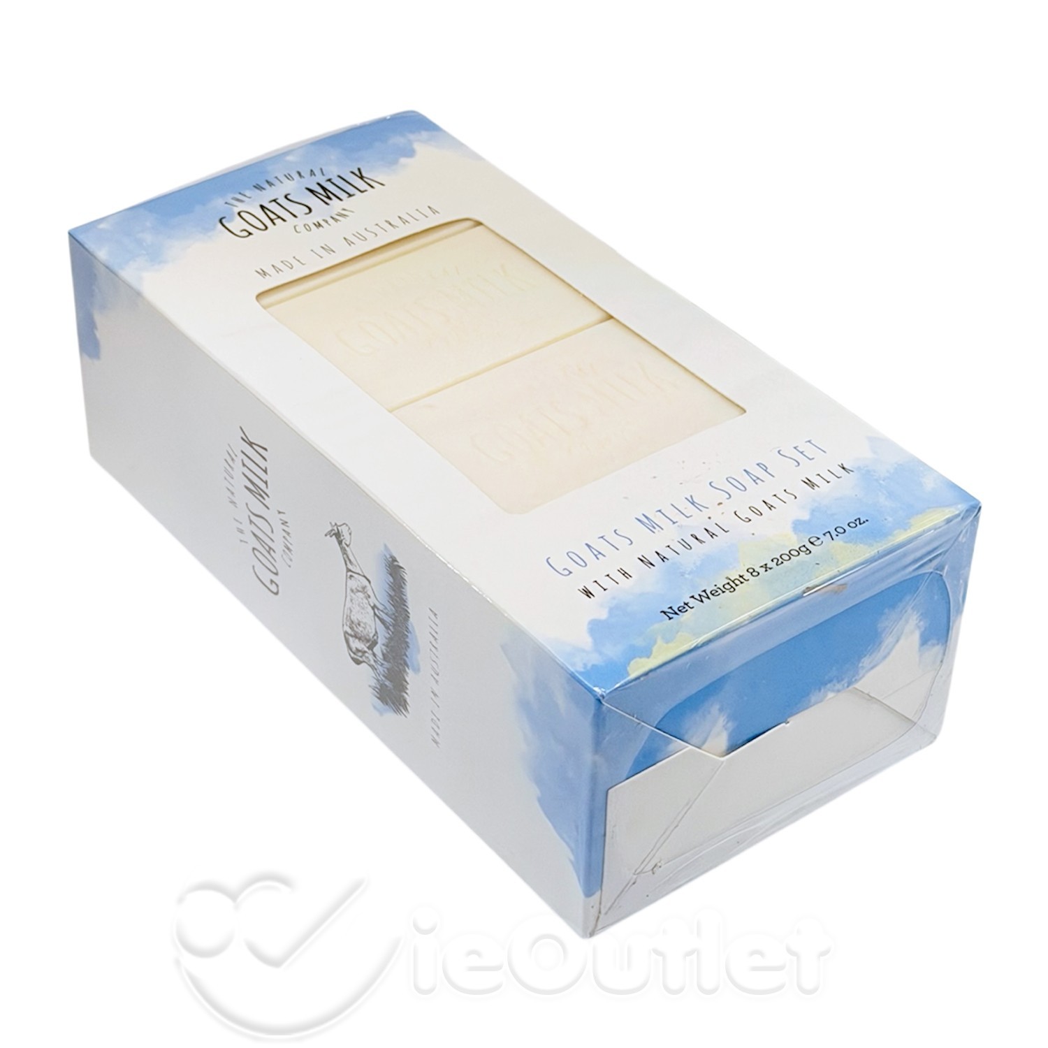 8-PACK The Natural Goats Milk Company Bar Soap w/ Shea Butter -Made In Australia