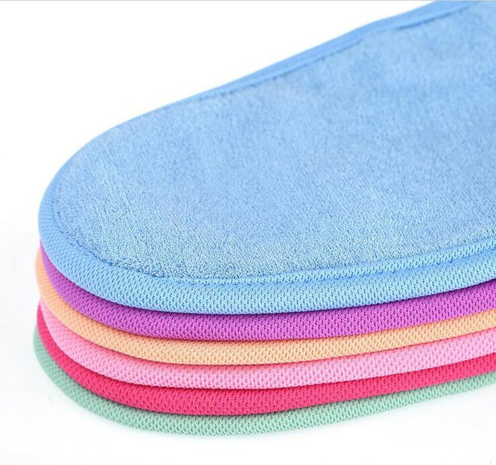 3PCS Adult Bathing Gloves Mitts Shower Bathroom Skin Face Body Color Random