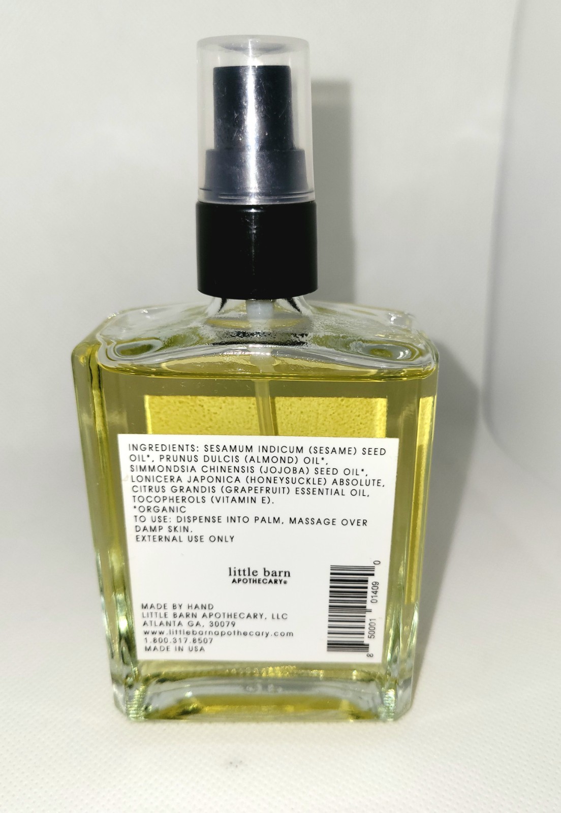 LITTLE BARN APOTHECARY ♡ Honeysuckle & Grapefruit Body Oil Skin Bath 4 oz New