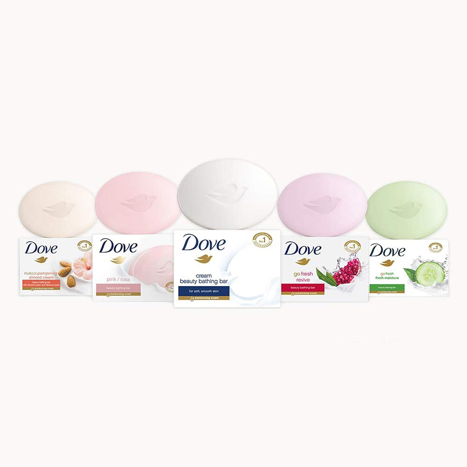 Dove Rejuvenating Pomegranate & Hibiscus Soap Bar 90g / 1.7oz (Pack Of 8)