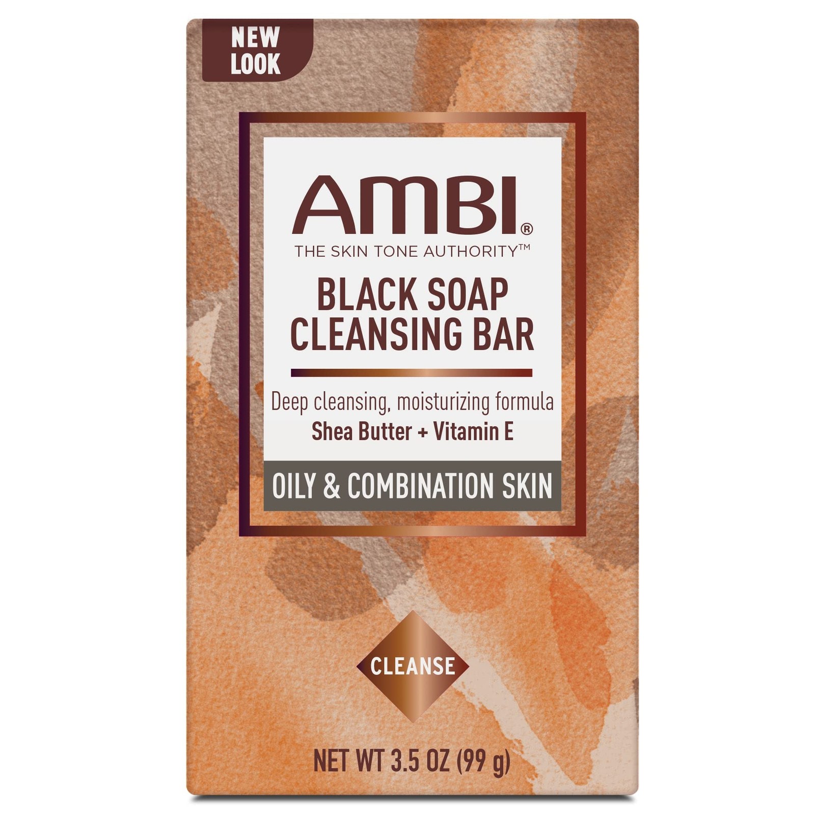 Ambi Skincare Black Soap with Shea Butter, 3.5 Ounce (Pack of 2),