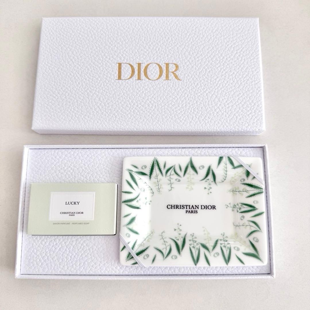 Christian Dior Lucky soap Platinum member Limited Soap Dish Tray Plate w/ Box JP