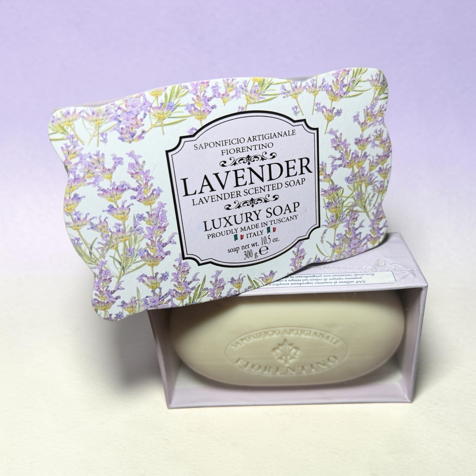 Saponificio Artigianale Fiorentino Lavender Soap Unisex 10.5oz New Italy Luxury