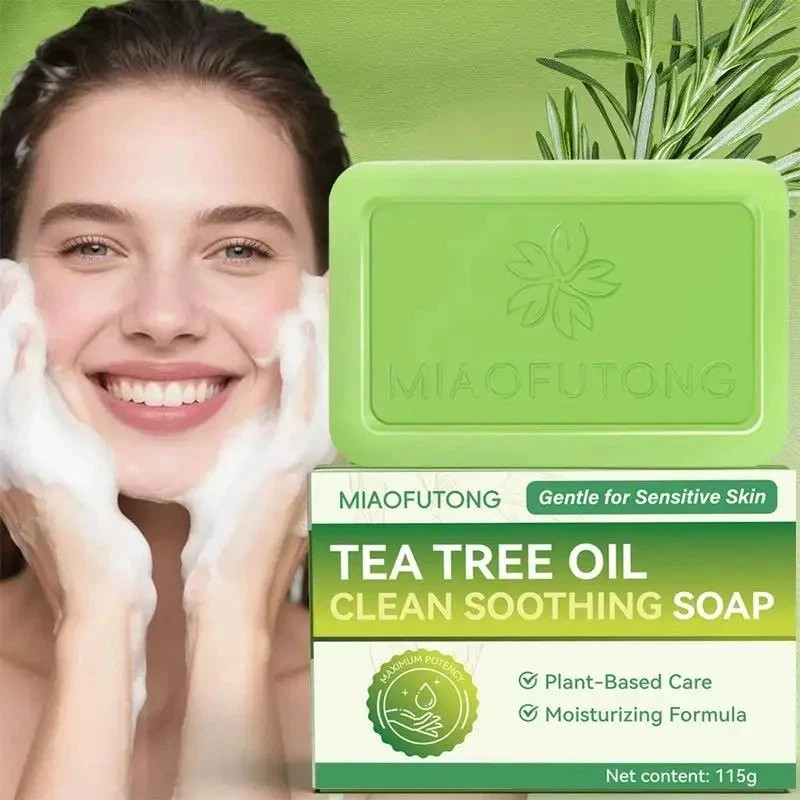 Veloma Soap Tea Tree Soap Bar Soap with Tea Tree Oil Natural Soap Body Skin Care