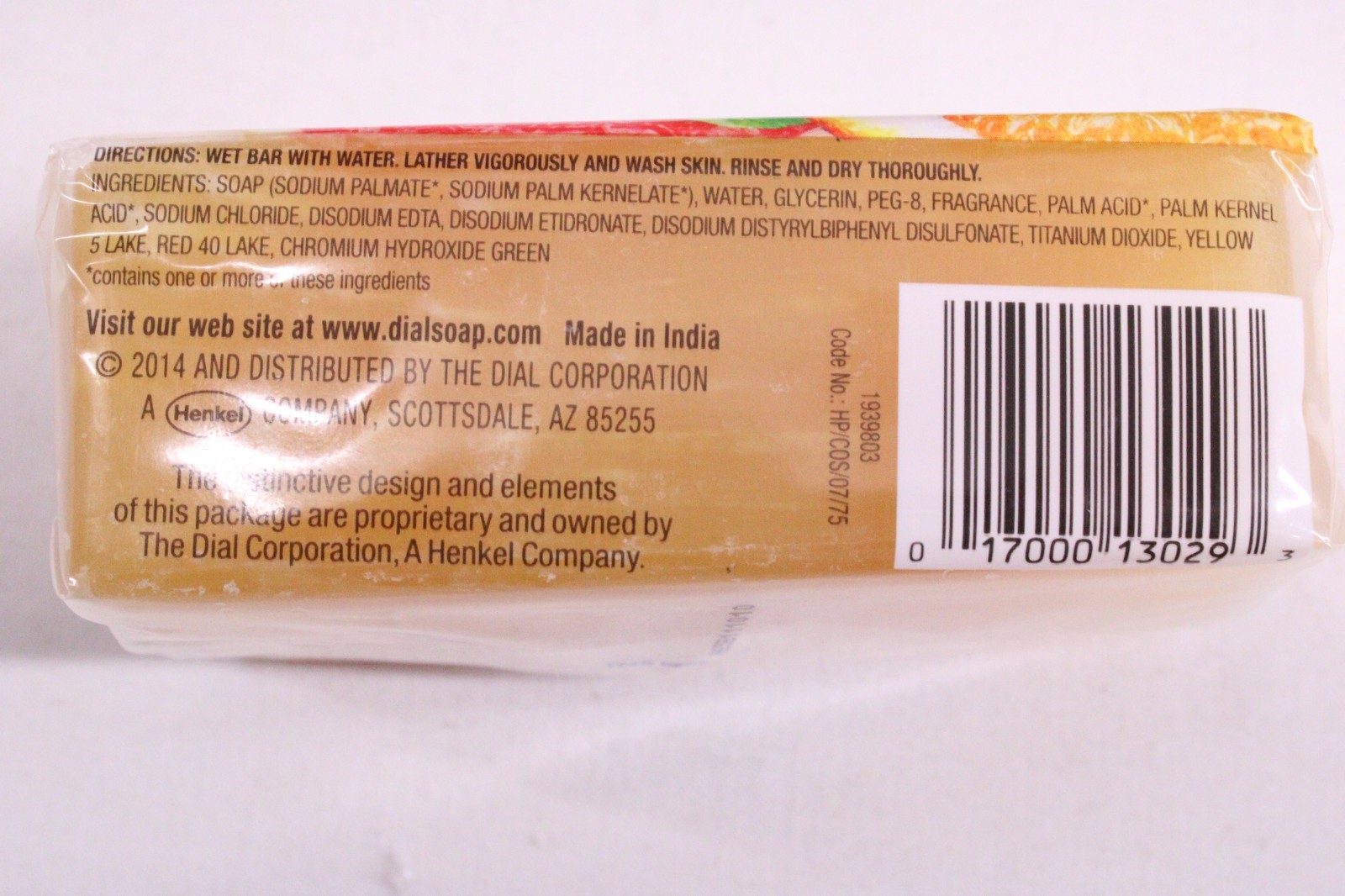 Lot Of 6 Dial Fresh Cut Citrus Triple Refined Bar Soap 8 oz. Discontinued