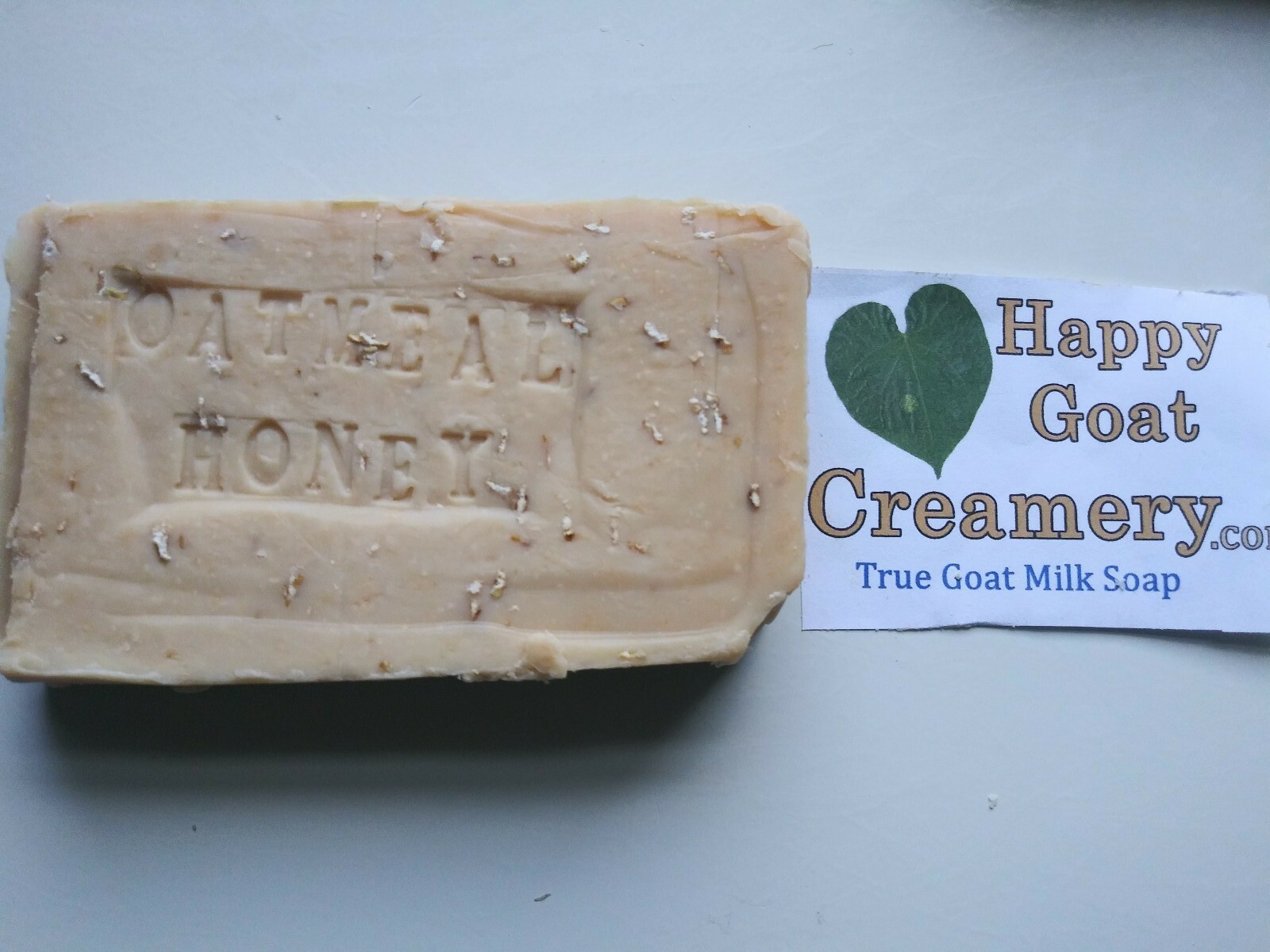 10 BARS OATMEAL & HONEY RAW GOAT MILK SOAP HAPPY GOAT CREAMERY CHEAP UNSCENTED
