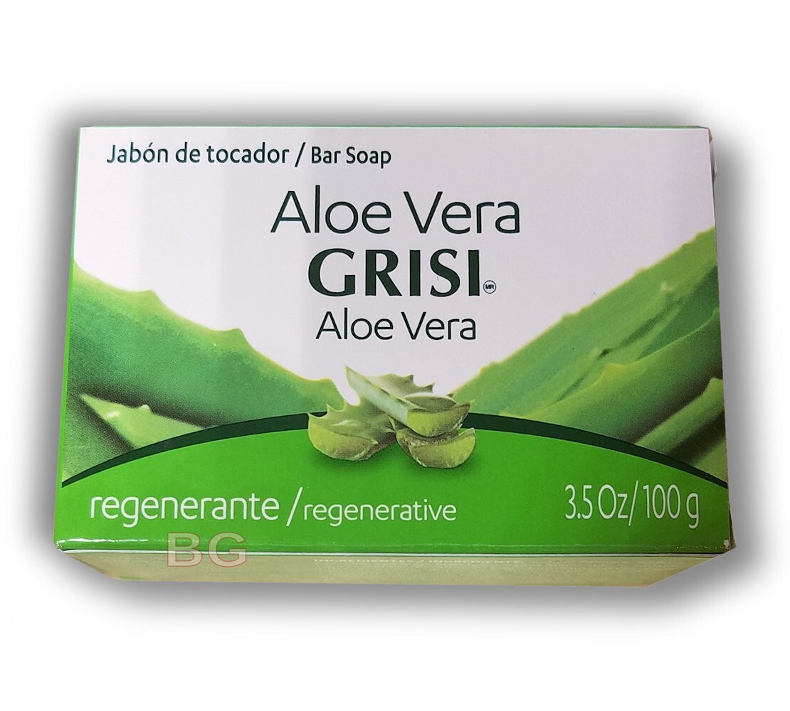 GRISI ALOE VERA SOAP Scented Bar 3.5oz Regenerate Hand Face Cleanser Jabon 1 Bar