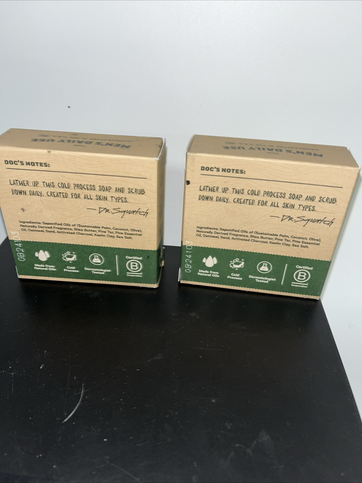 (3 Bars) Dr. Squatch PINE TAR All Natural Soap Heavy Grit | 5oz