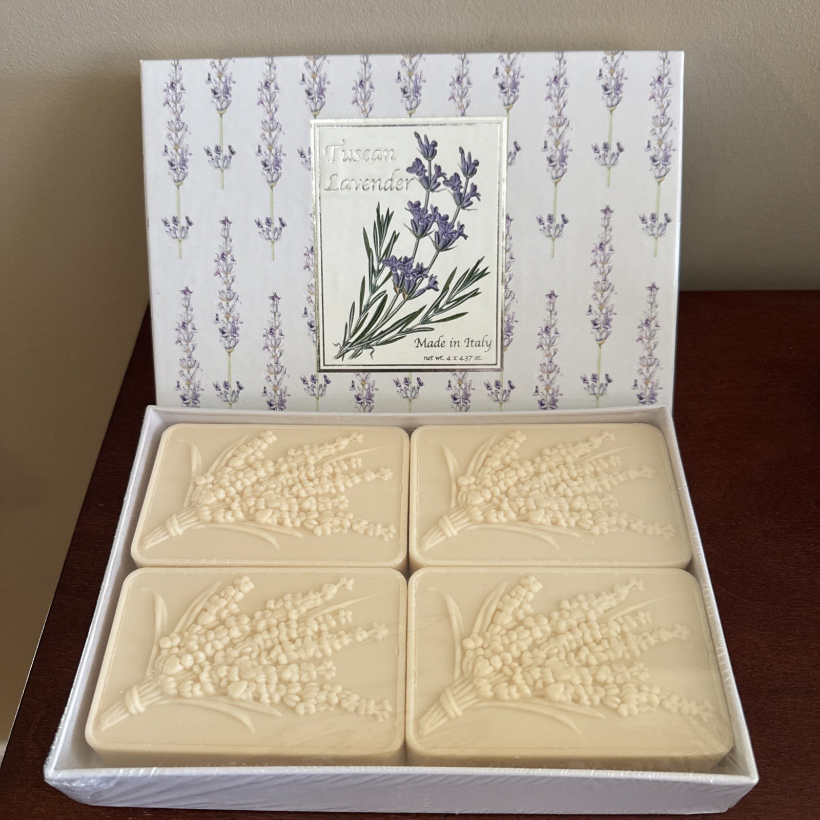 Saponificio Artigianale Fiorentino Tuscan Lavender Scented 4 Soaps Made In Italy