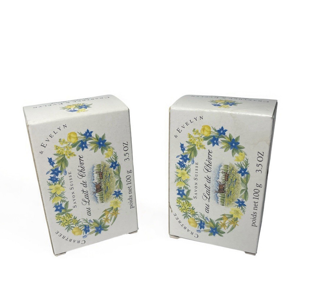 2 Crabtree & Evelyn Goatmilk Soap 3.5oz Goat Milk Soap Bar Vintage