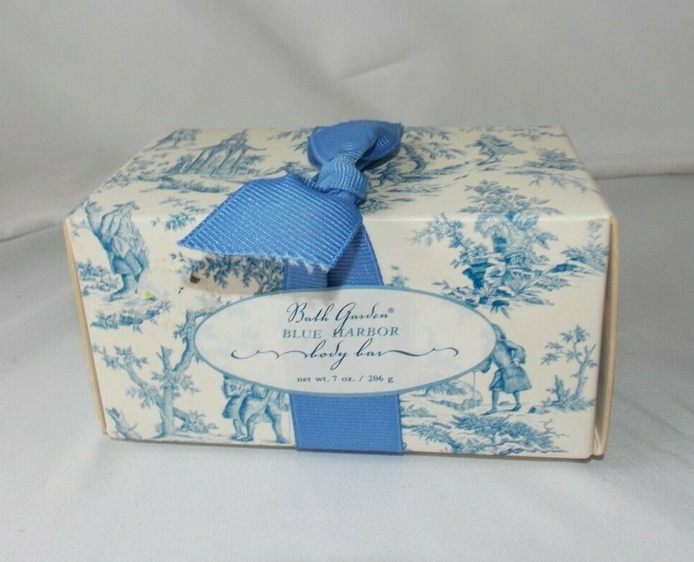 Bath Garden Blue Harbor Body Bar Soap 7 oz/206g New Box dated 2000