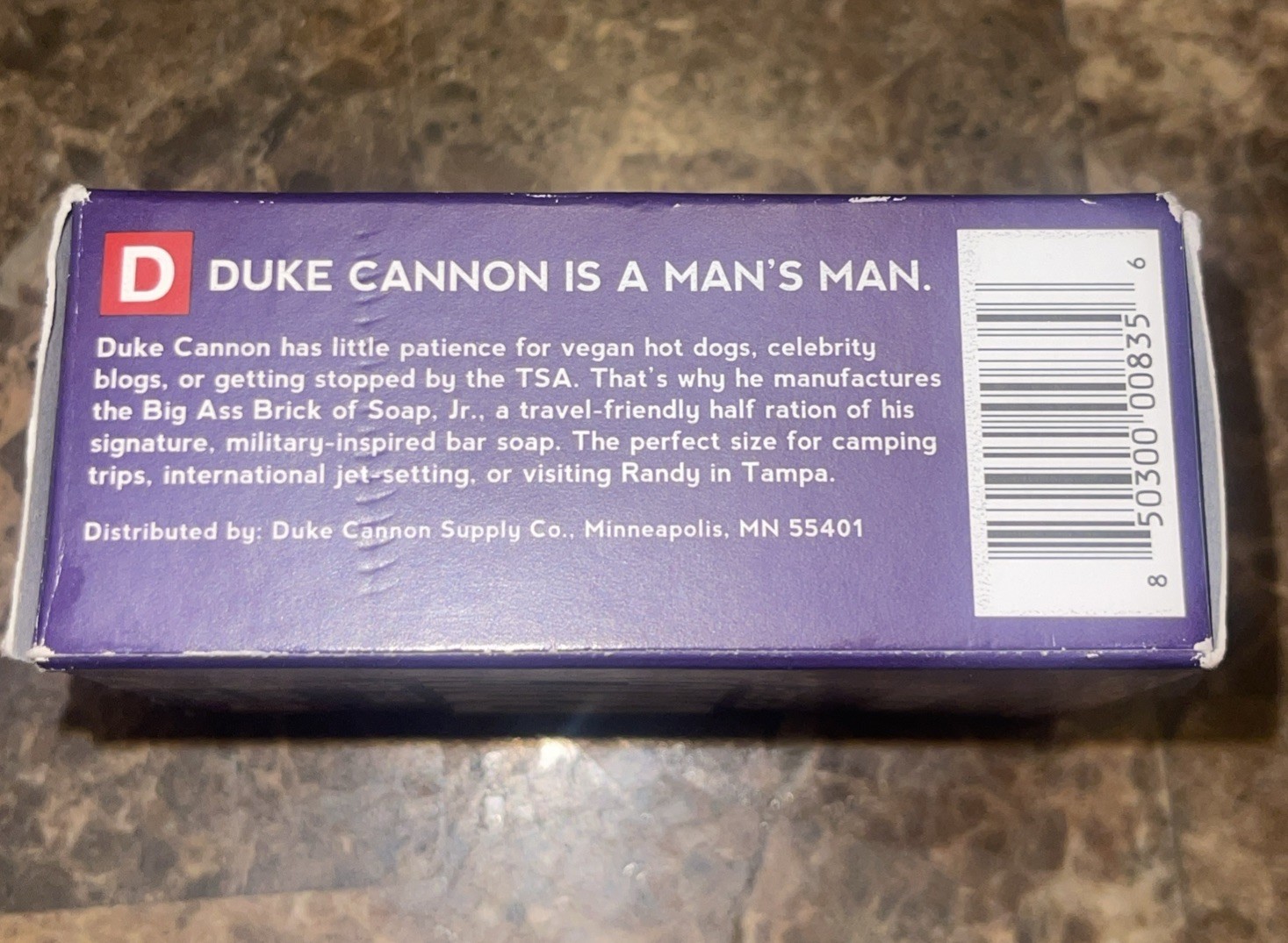 Duke Cannon Supply Co BIG ASS BRICK of Soap Jr Naval Supremacy 4.5 oz***