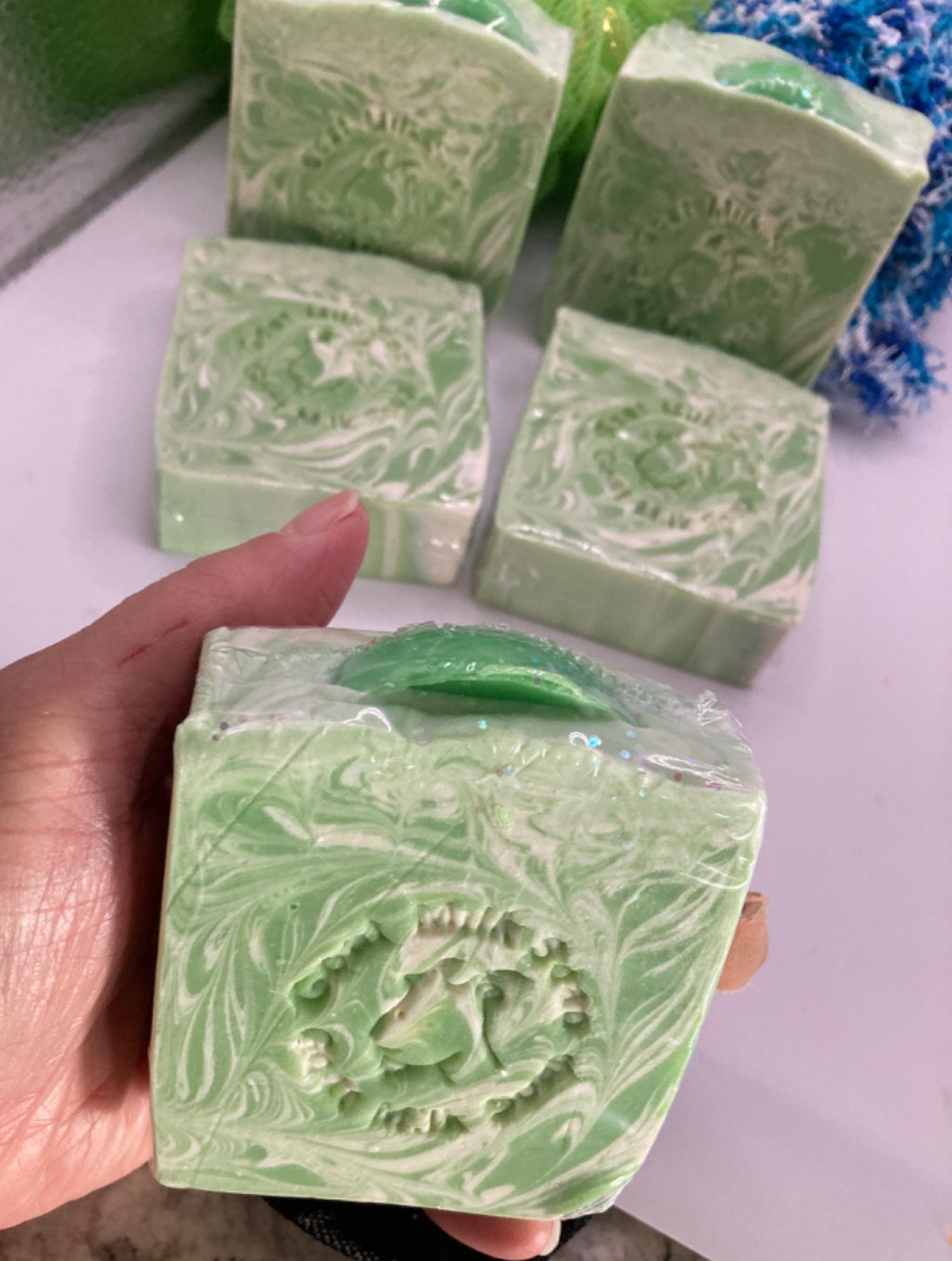 Homemade Margarita Lime Raw Goat Milk Soap Lot 5 Bars
