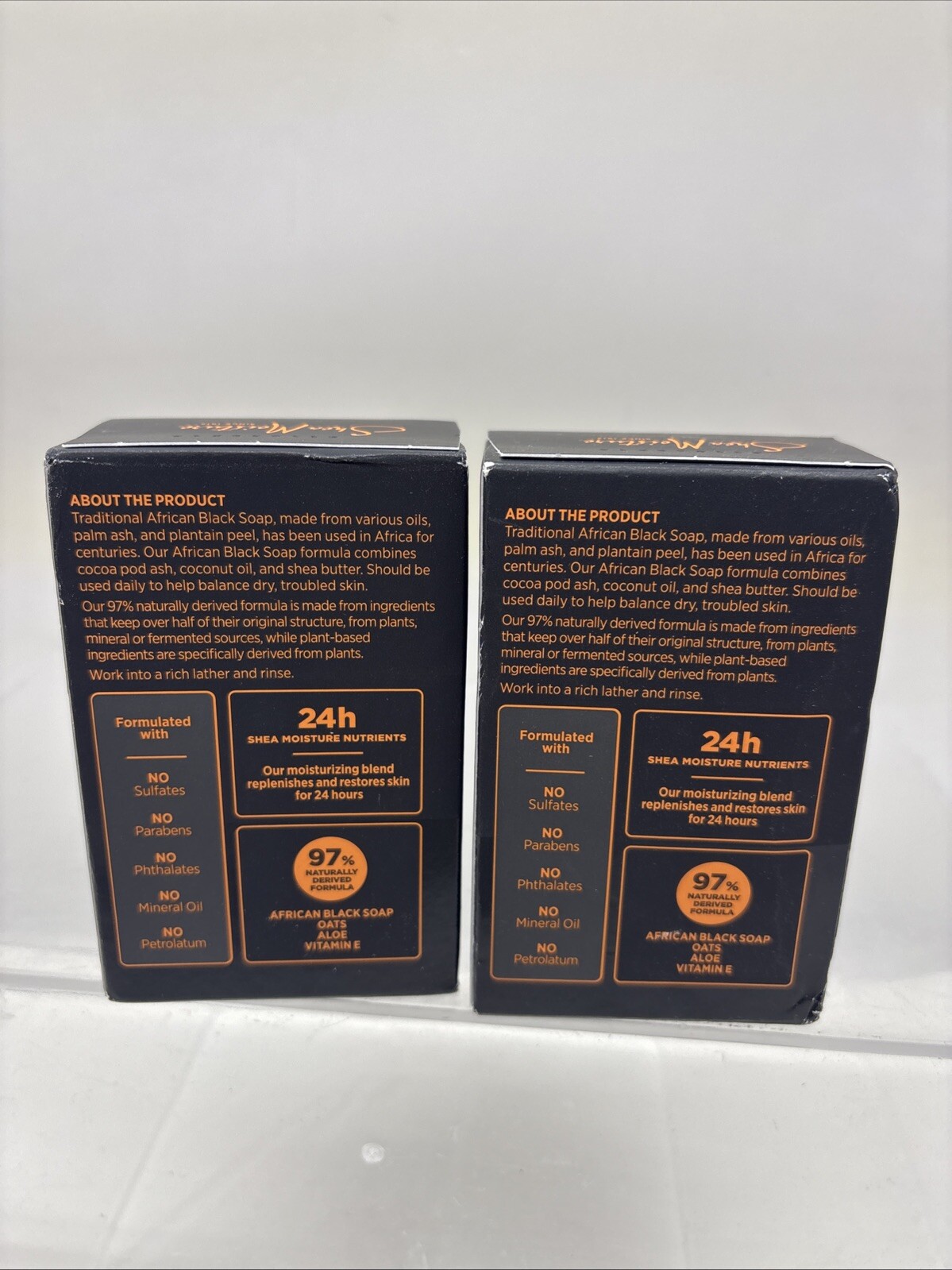 2 X RAW SUGAR Eco Body Bar SHEA + RICE FLOWER * VEGAN (B37