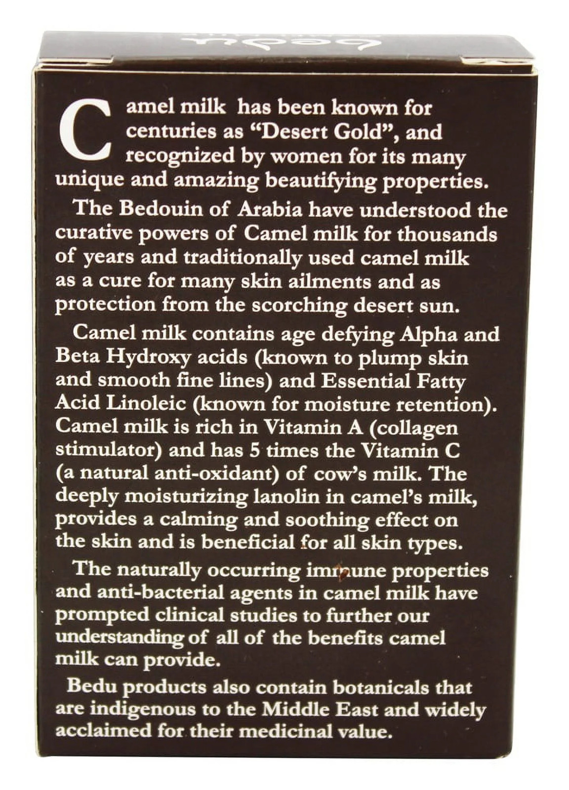 Bedu Camel Milk Triple Milled Face & Body Bar Soap Rose of Jericho & Myrrh – 4oz