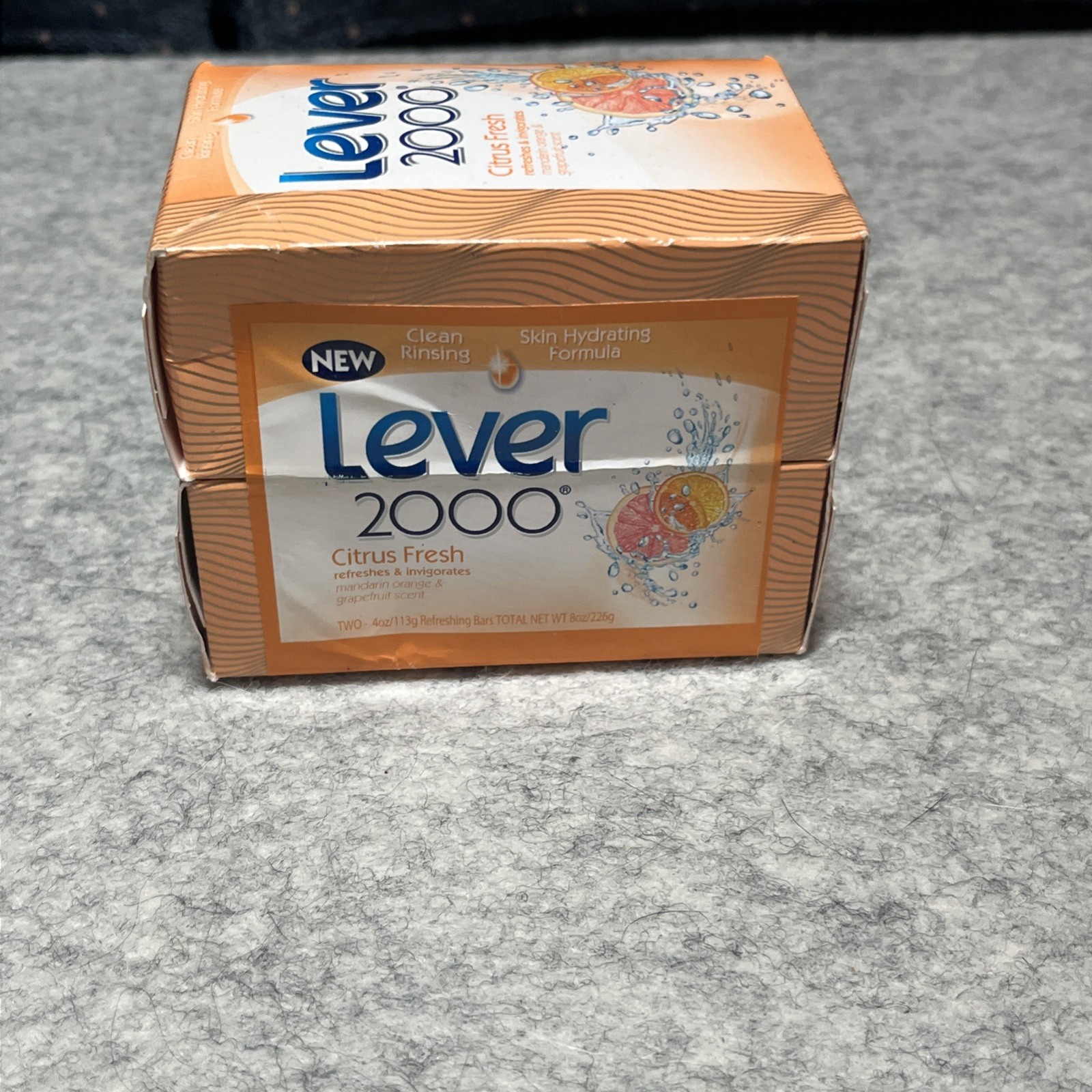 Lever 2000 Citrus Fresh Bar Soap 4 oz Discontinued Retired NOS Lot Of 2
