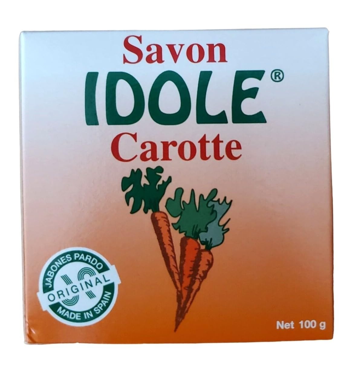 Gentle Carrot Soap 100g for All Skin Types Helps Maintain Youthful Glow