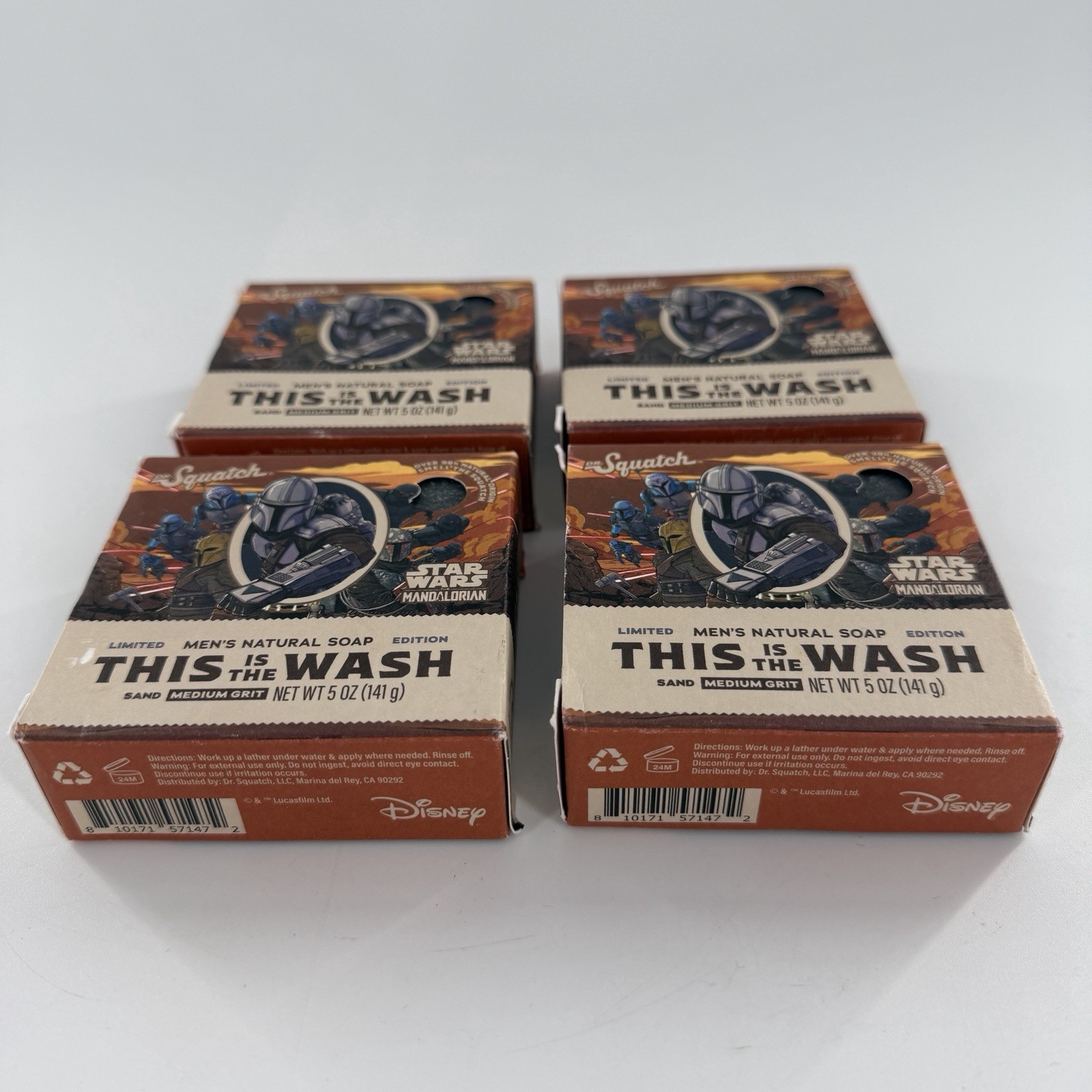This is the Wash Dr Squatch Soap 4 Pack Star Wars Medium Grit Limited Edition