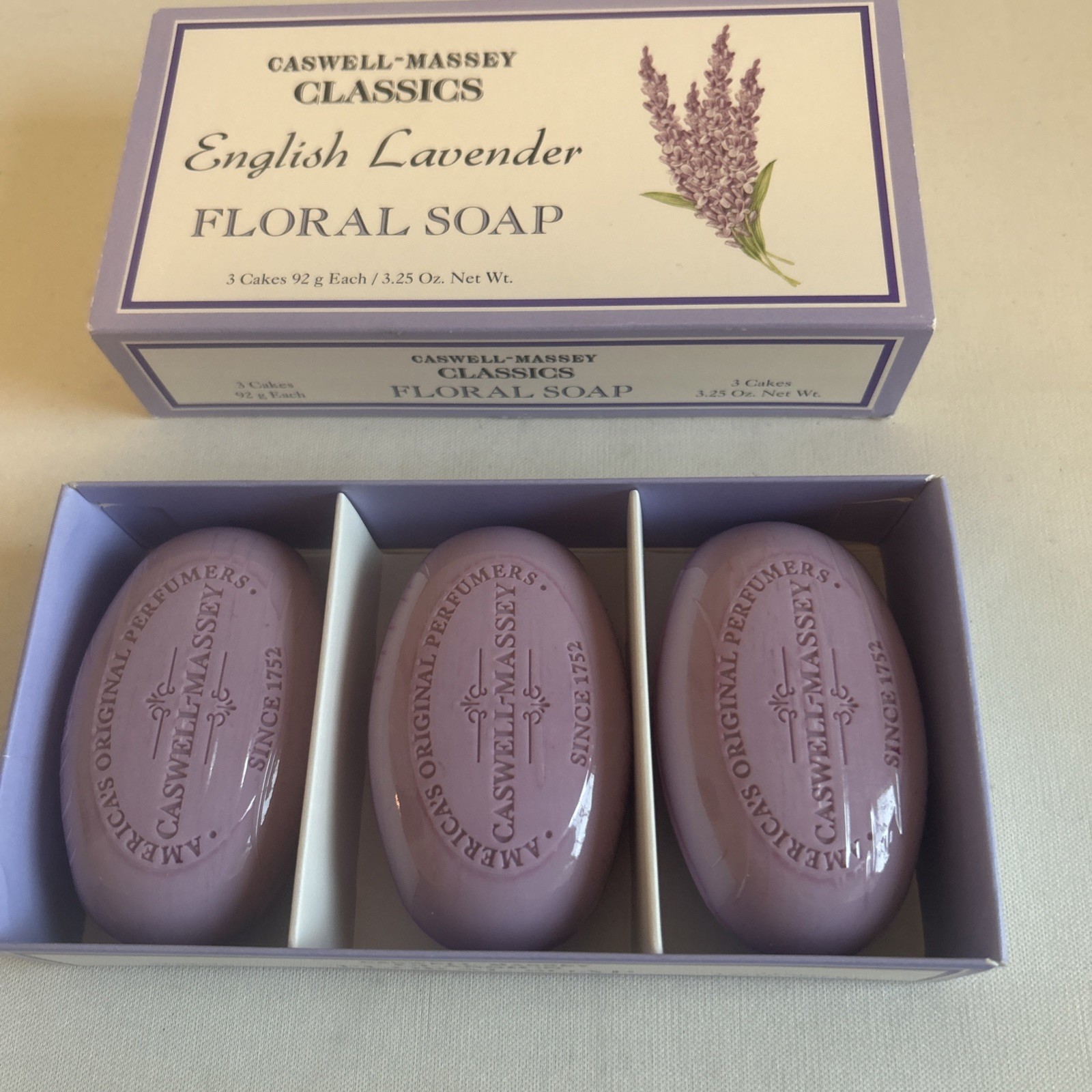 Caswell-Massey Classics English Lavender Floral Soap Set