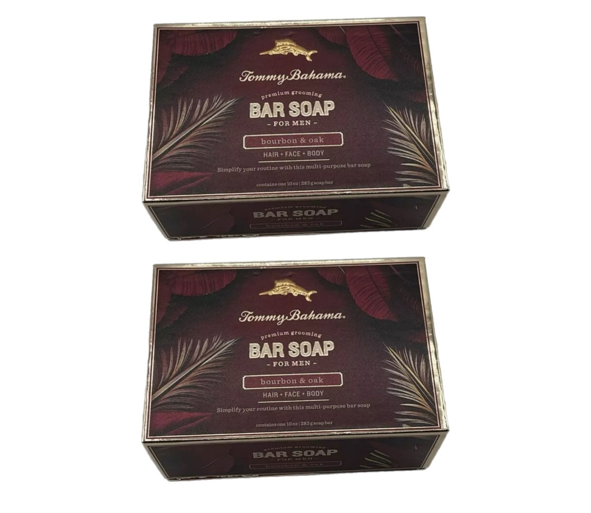 2x Tommy Bahama Face, Body & Hair Soap Bar for Men 10oz New In Box