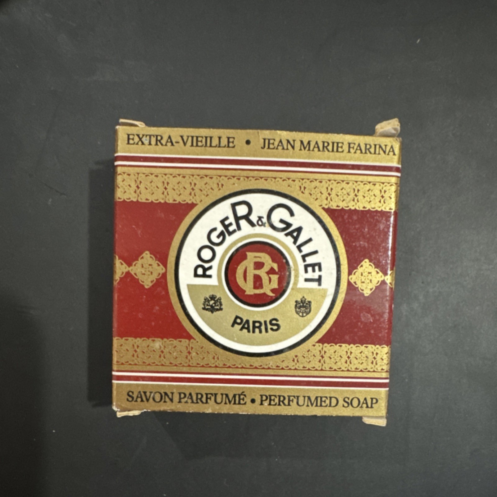 Roger & Gallet Jean Marie Farina Extra-Vieille Perfumed Soap Red Gold 0.9 oz