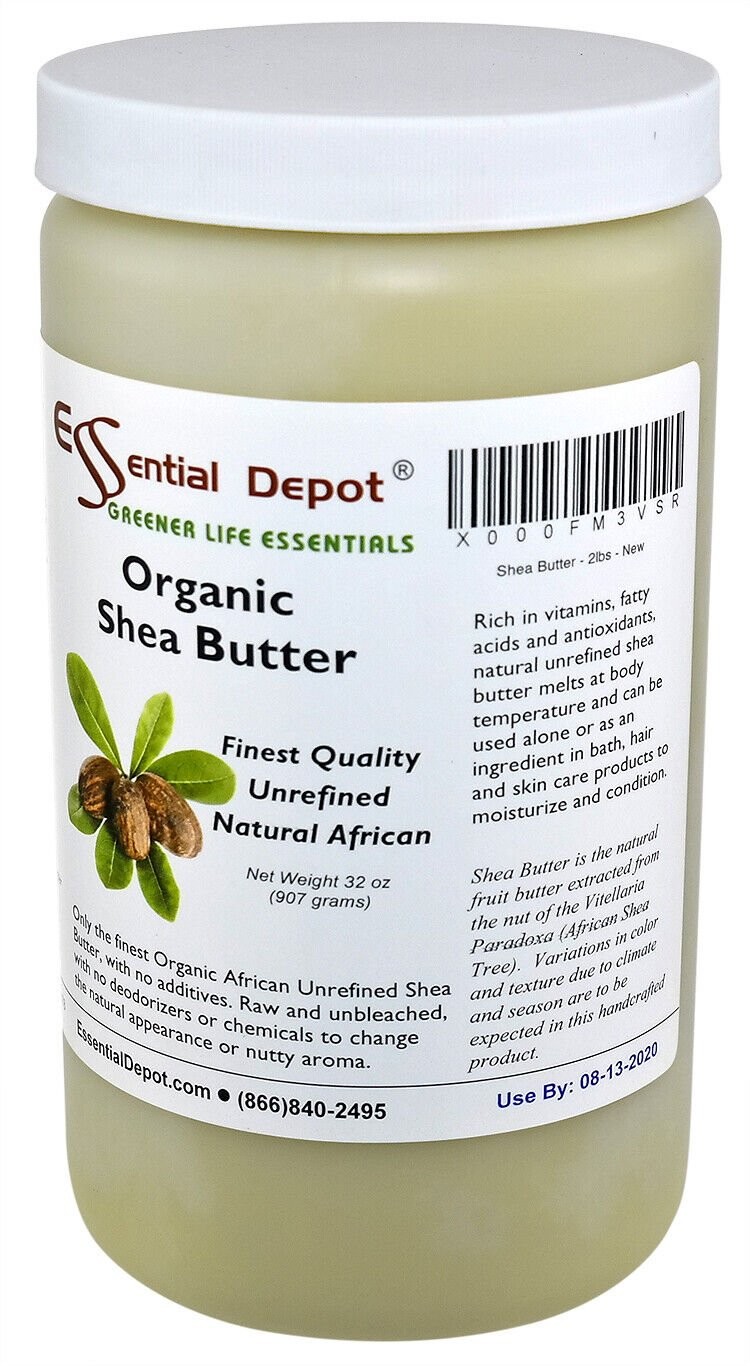 Organic Shea Butter – Grade A – Premium – Unrefined – 32 oz