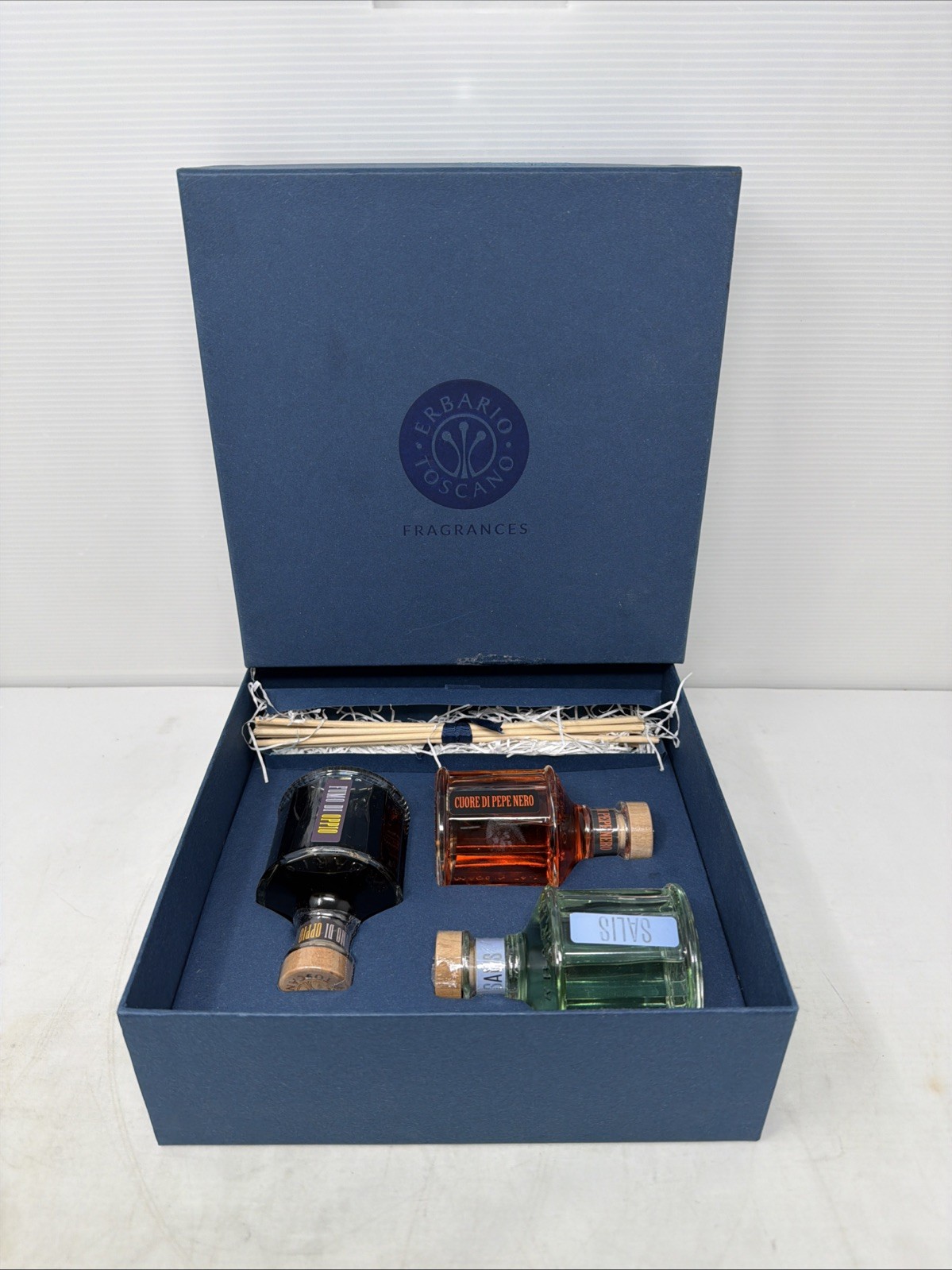 Erbario Toscano Set PEPE NERO,SALIS,FUMO DI OPPIO 100ml EACH Fragrance Diffusers