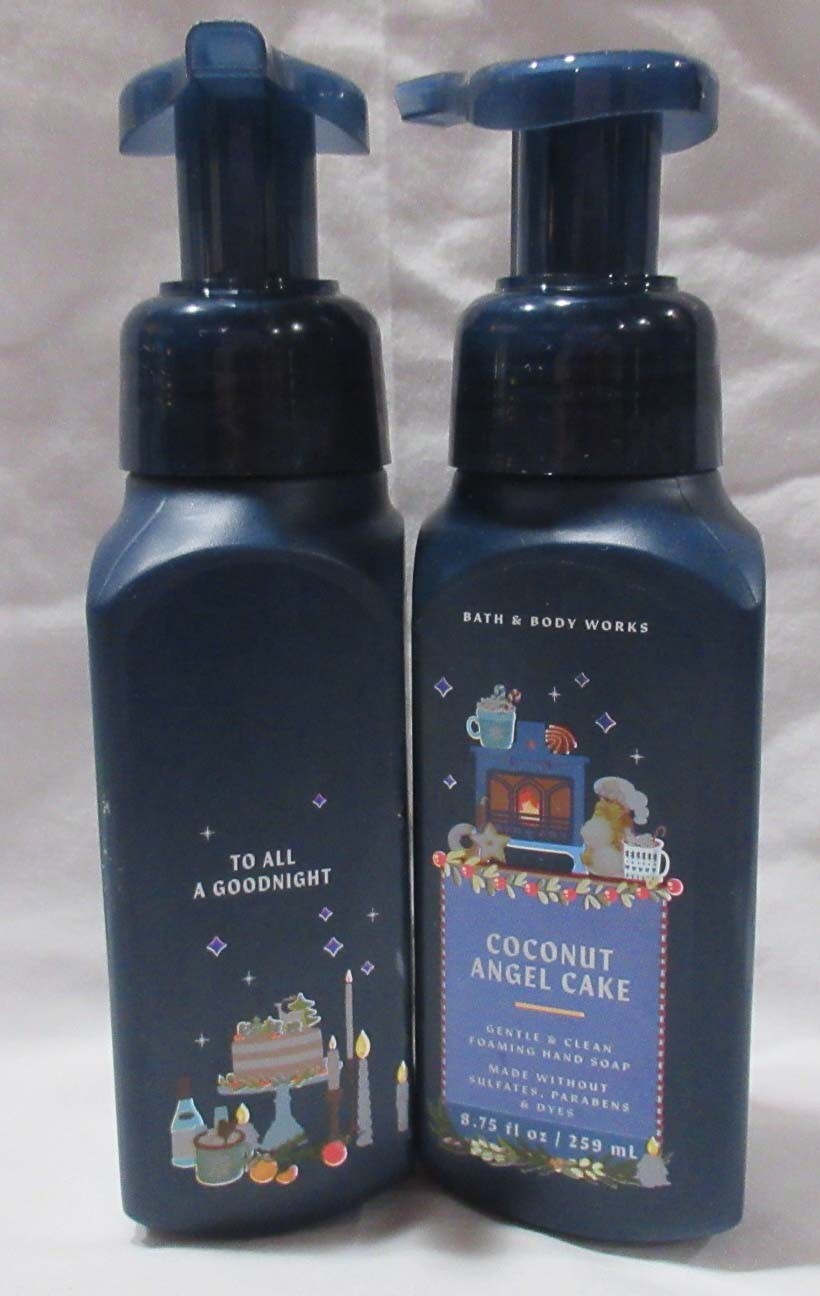 Bath & Body Works Gentle & Clean Foaming Hand Soap Set Lot 2 COCONUT ANGEL CAKE