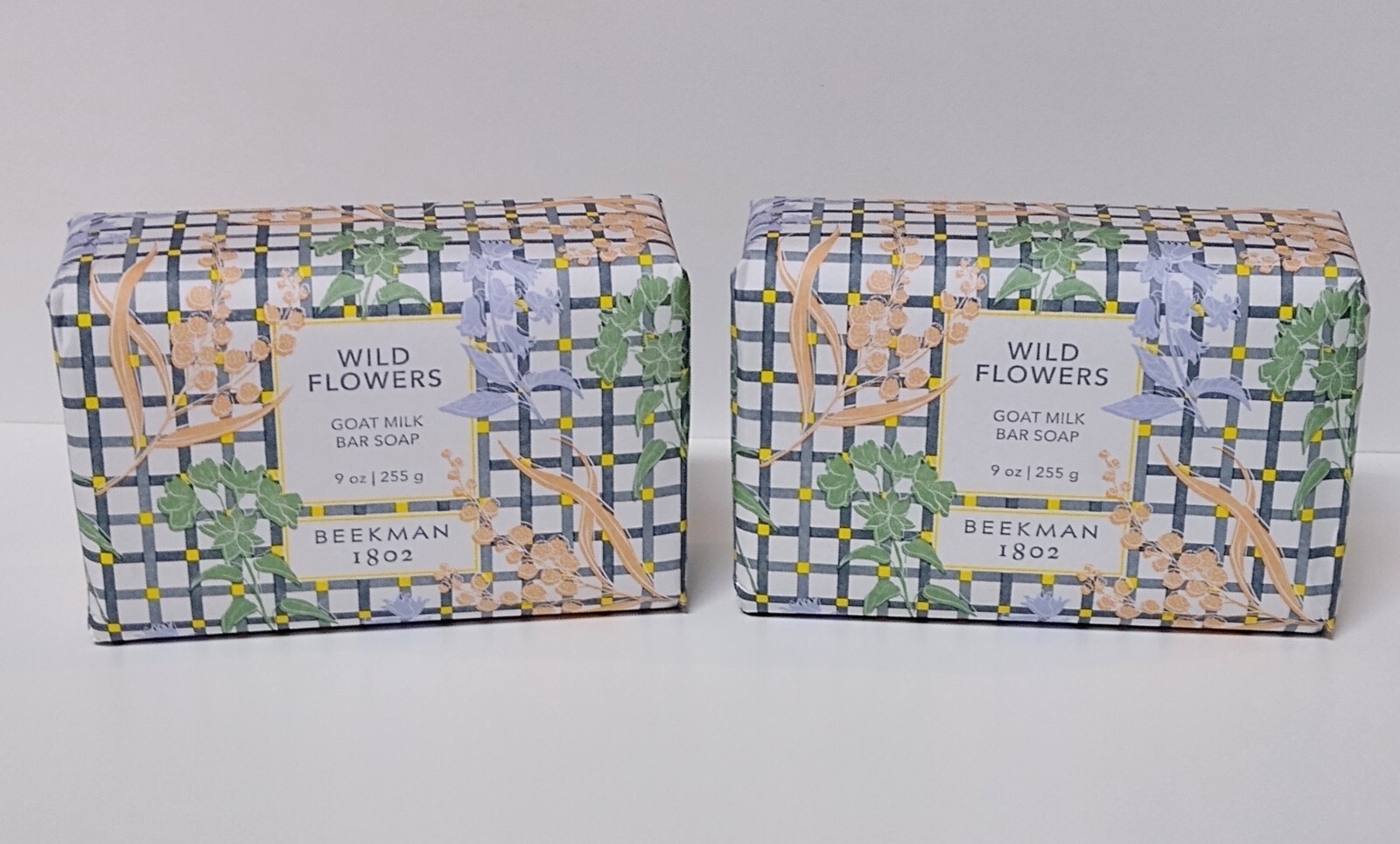 Beekman 1802 Goat Milk Bar Soap Jumbo 9 oz Size Wild Flowers Set of 2 New Rare