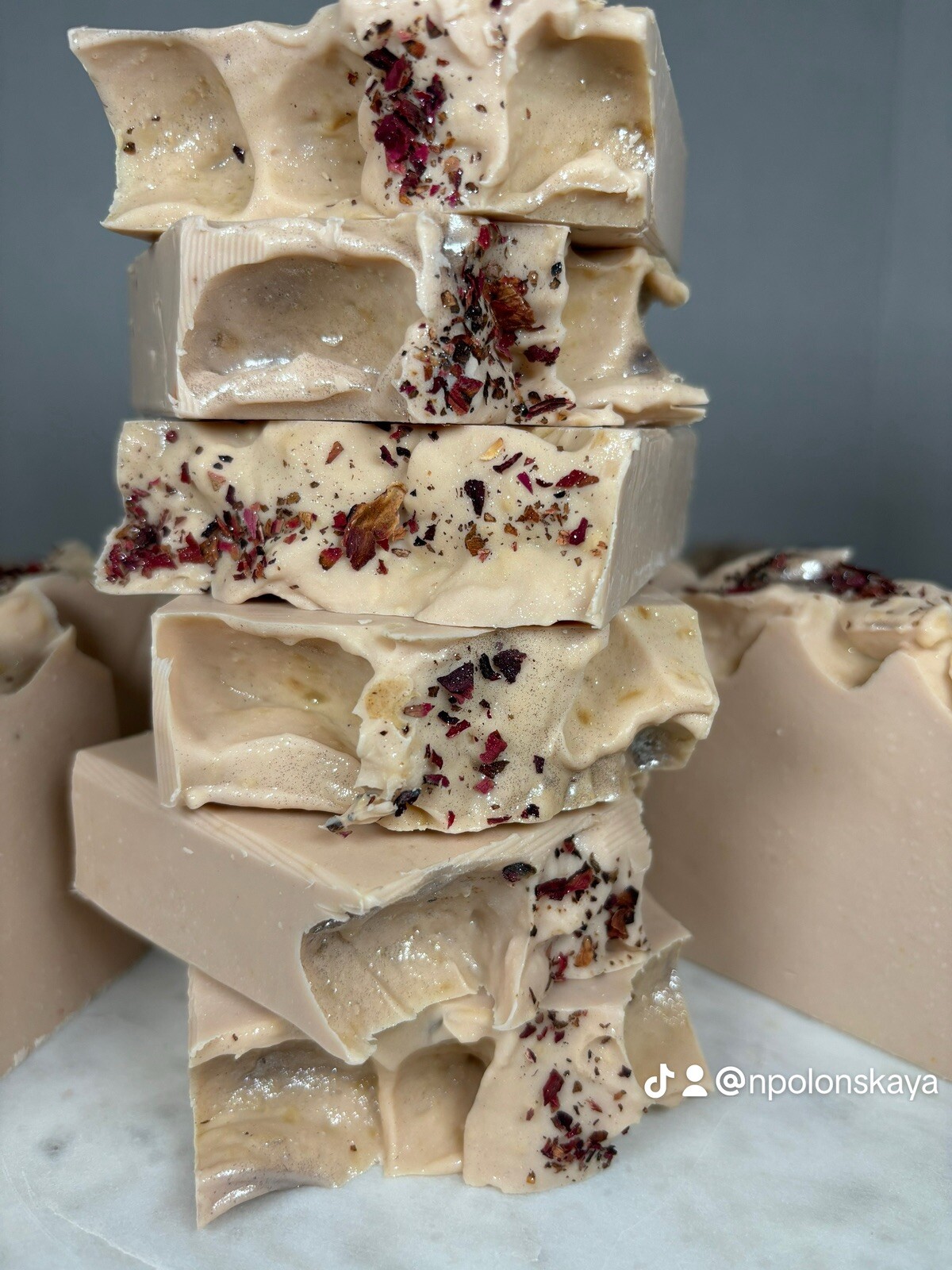 Dream Rose Organic Artisan Soap Bars. Handmade cold Process Soap Bar