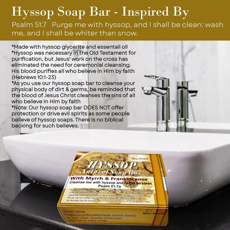Beautyoils Cleanse Me With Hyssop Natural Soap 3.3 Ounce (Pack of 1)