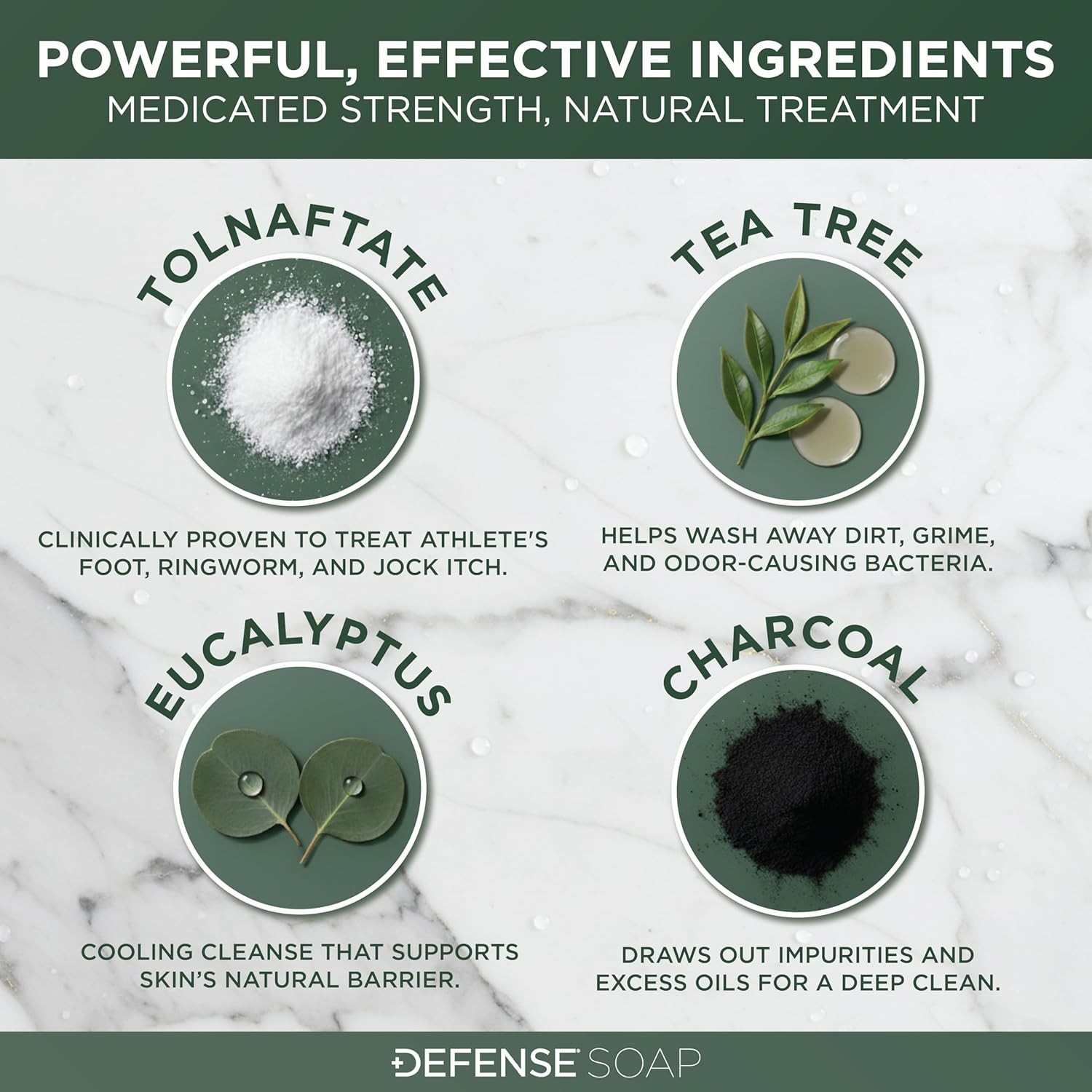 Defense Antifungal Bar Soap – 4.2 oz Treatment for Tough Fungal Infections
